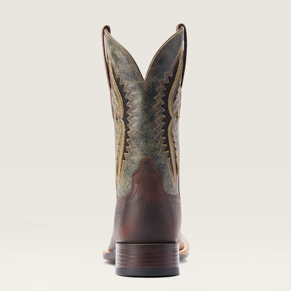 Rowder VentTEK 360 Wide Square Toe Cowboy Boot Men - ROWDY RUST