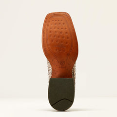 Dry Gulch Cowboy Boot Men - TAN PYTHON/ANCIENT BLACK