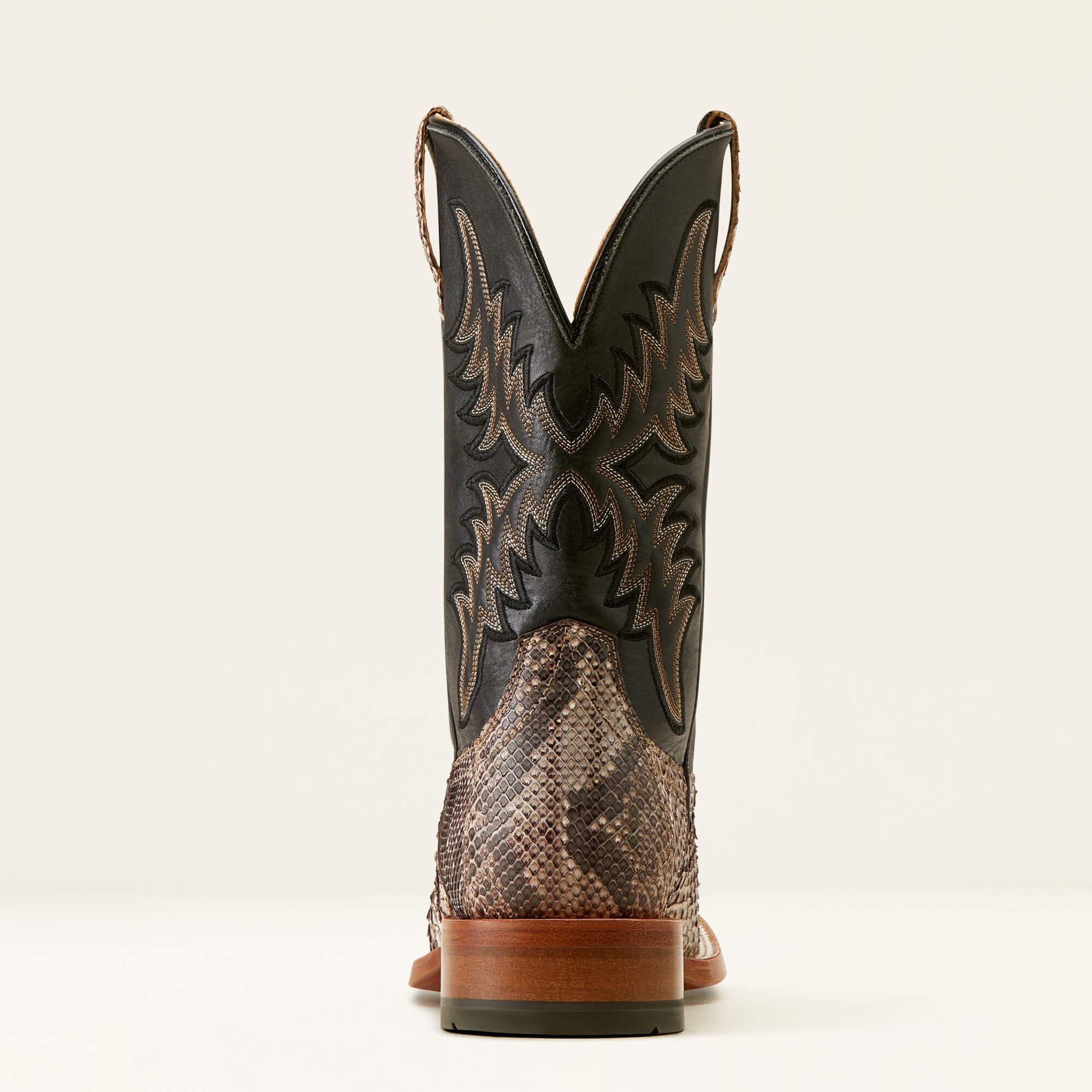 Dry Gulch Cowboy Boot Men - TAN PYTHON/ANCIENT BLACK