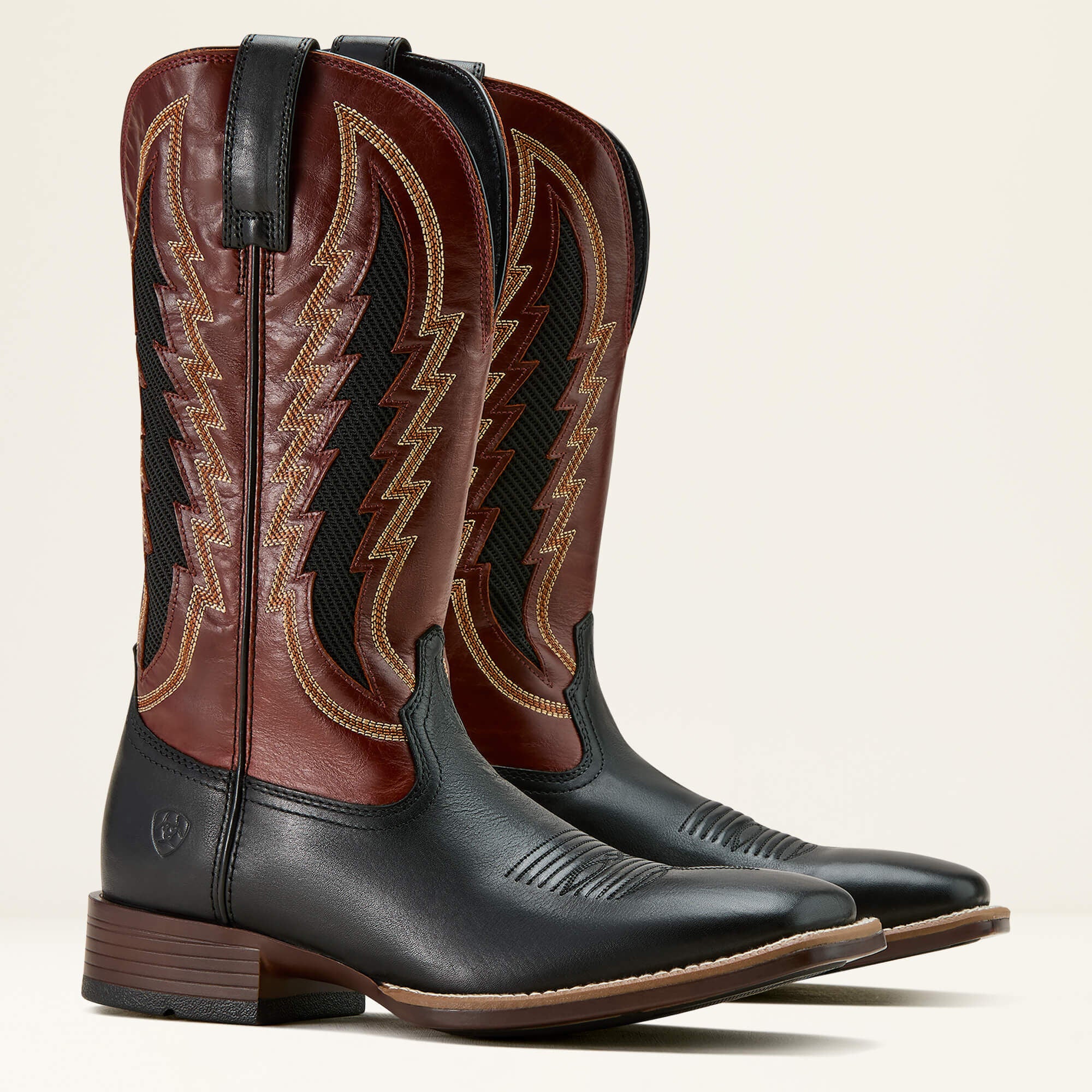Dakota VentTEK Cowboy Boot Men - SUPPLE BLACK/CINNAMON