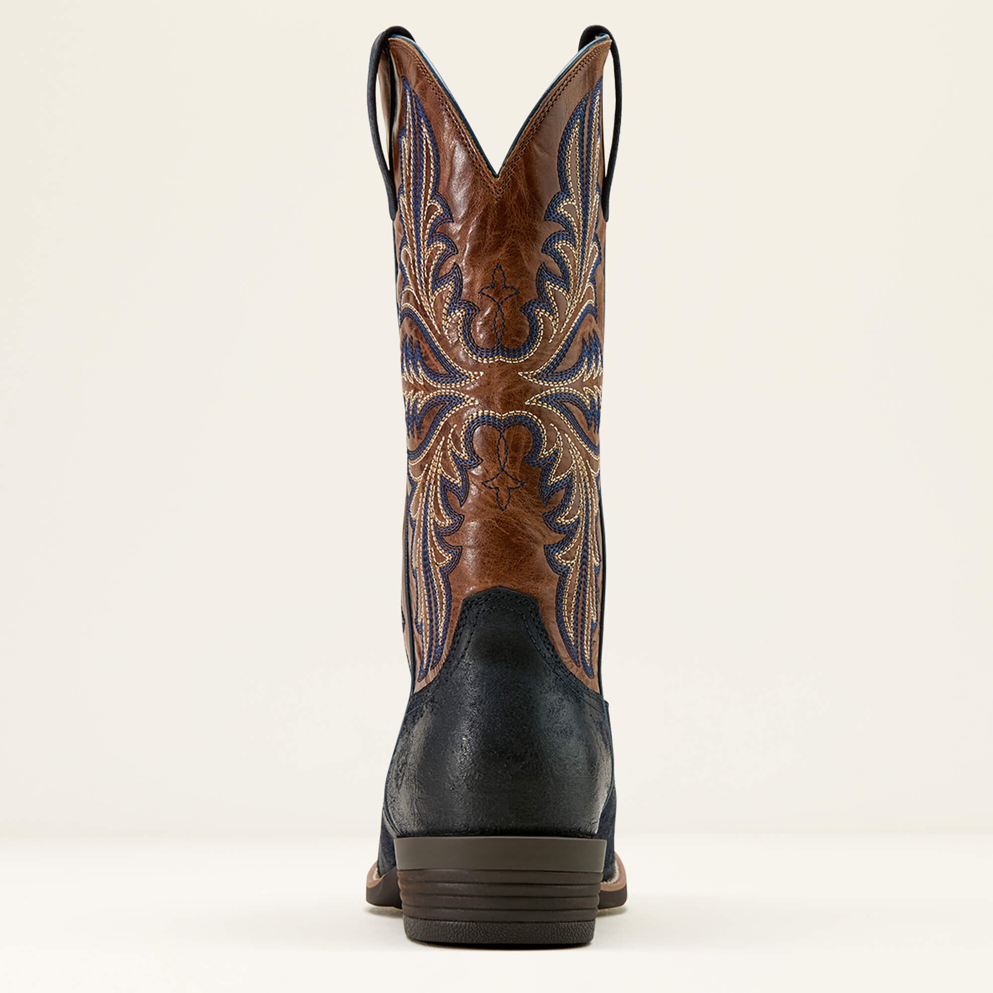 Hustler Cowboy Boot Men - MIDNIGHT BLUE/DARK TAN