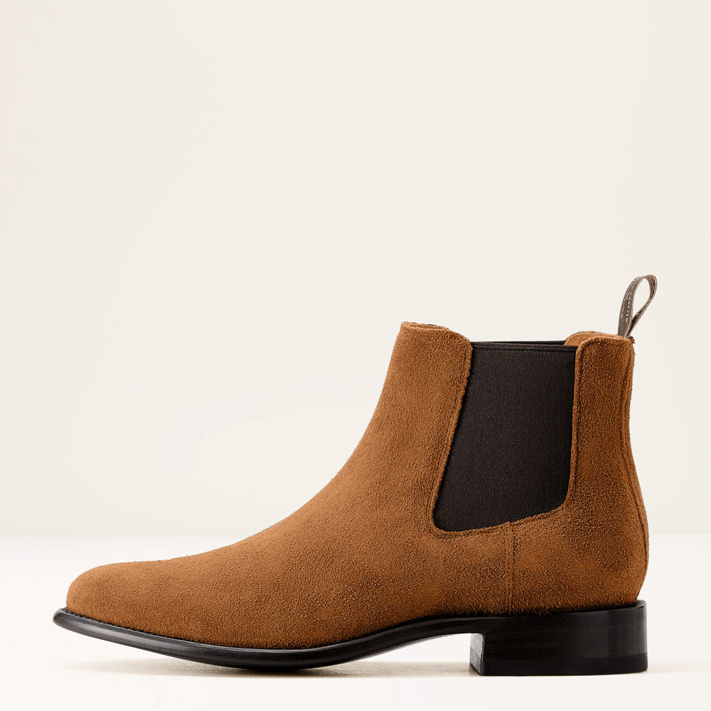 Bench Made Reed Western Boot Men - OILED TAN ROUGHOUT