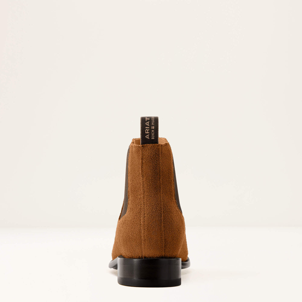 Bench Made Reed Western Boot Men - OILED TAN ROUGHOUT
