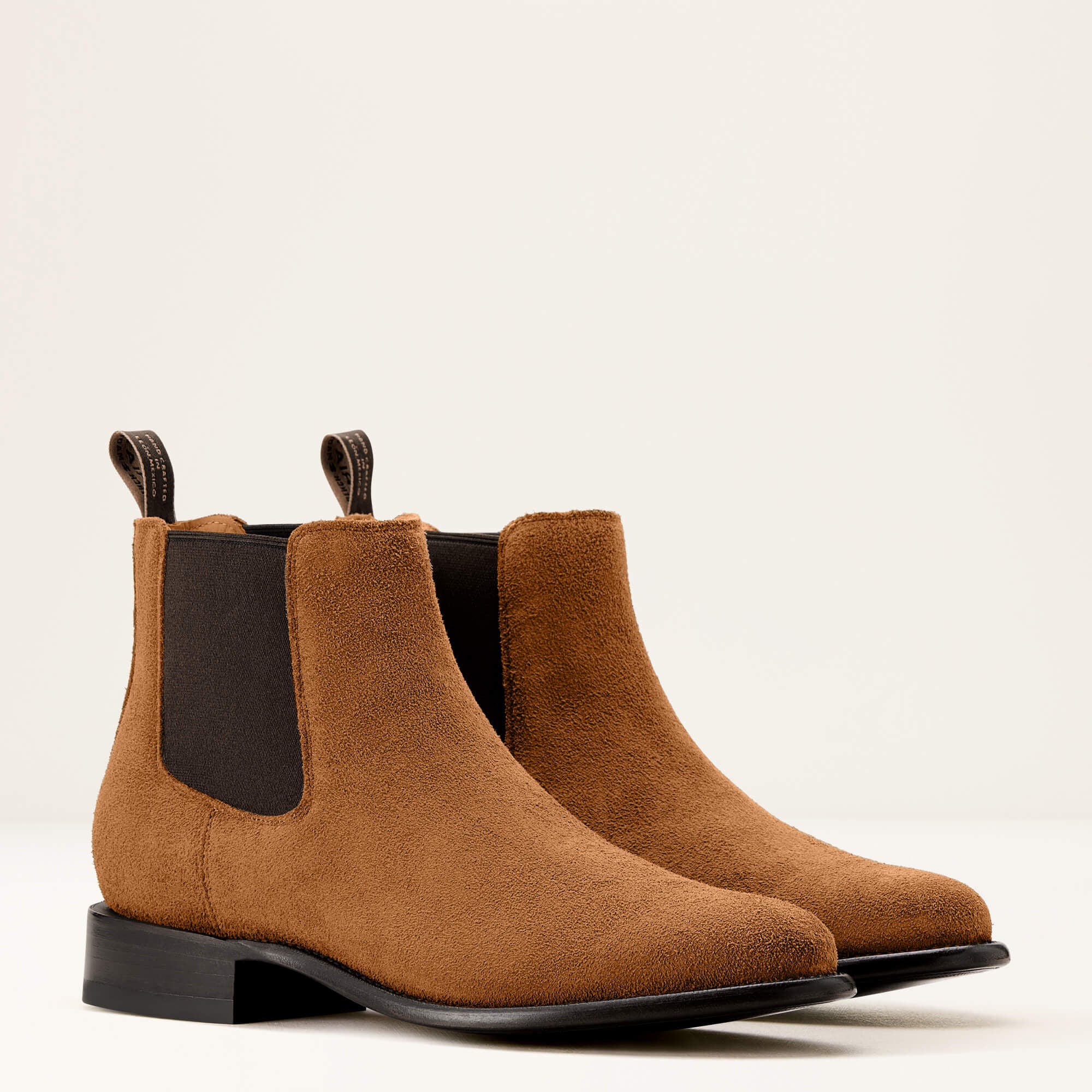 Bench Made Reed Western Boot Men - OILED TAN ROUGHOUT