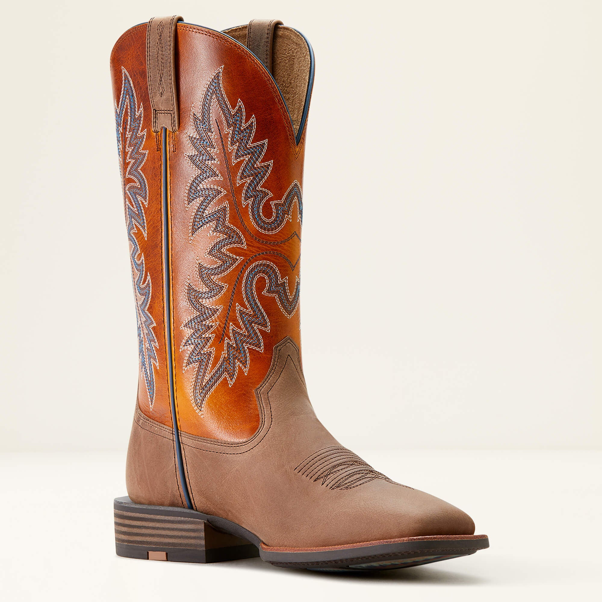 Hudson Cowboy Boot Men - LIGHT TAN/MARIGOLD