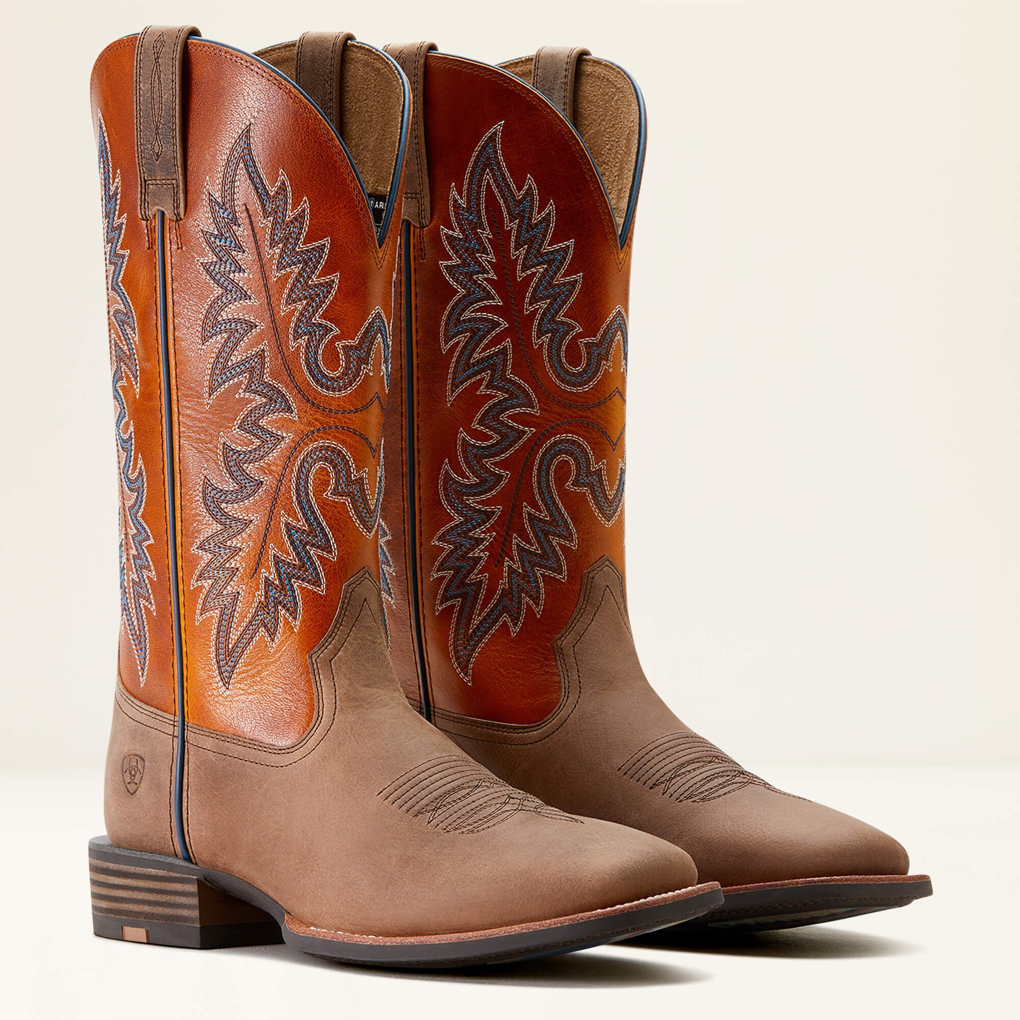 Hudson Cowboy Boot Men - LIGHT TAN/MARIGOLD