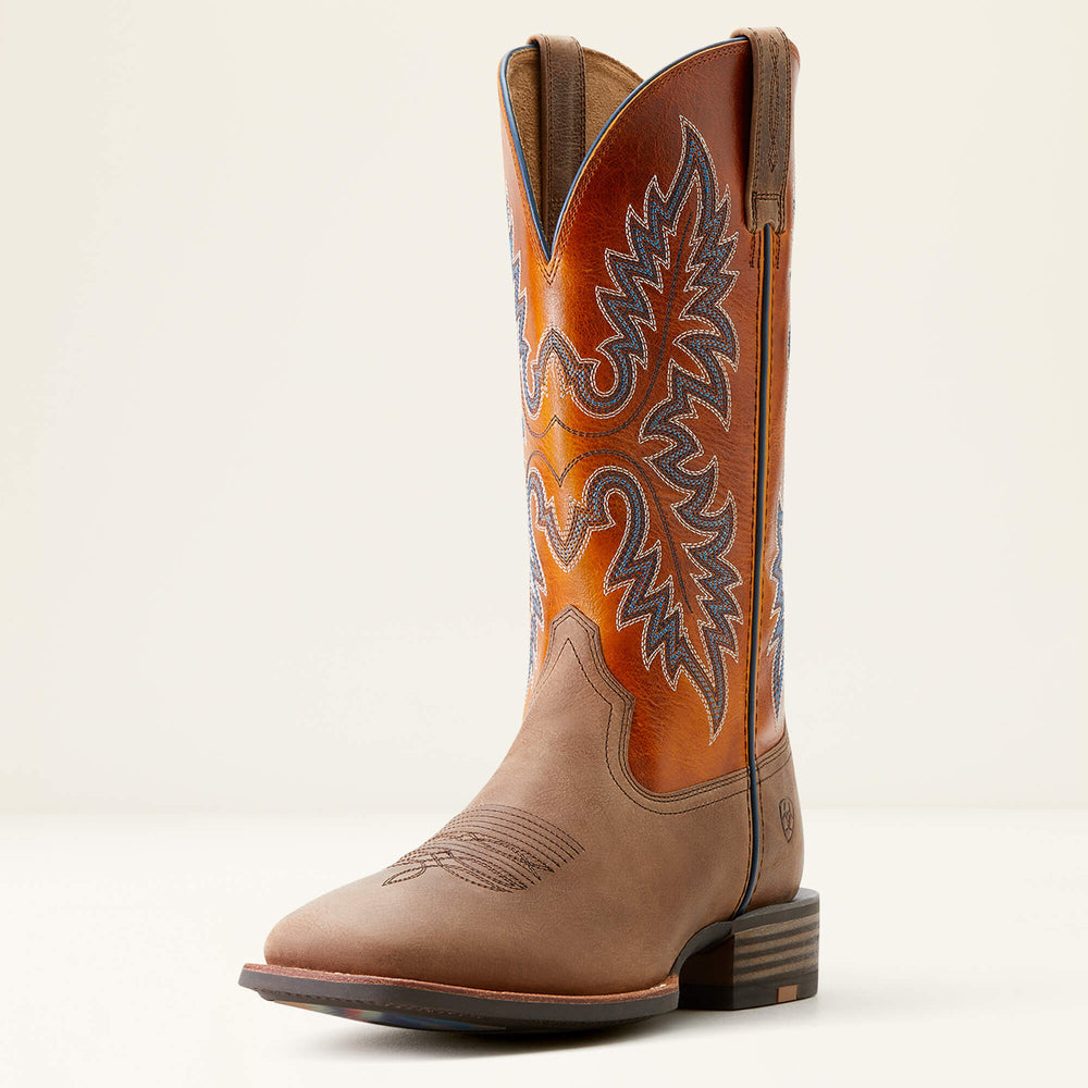 Hudson Cowboy Boot Men - LIGHT TAN/MARIGOLD