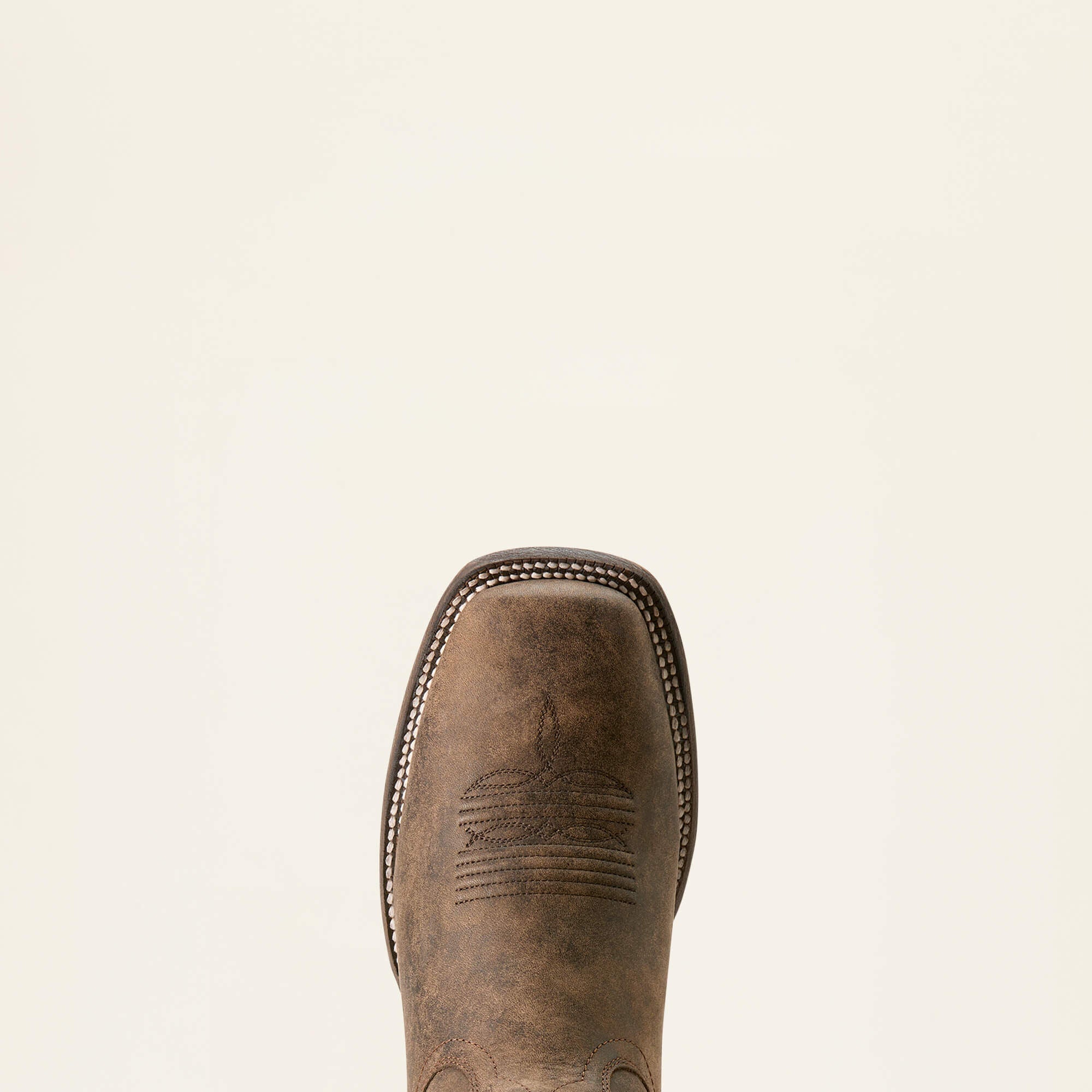 Sting Wide Square Toe Cowboy Boot Men - DARK TAN