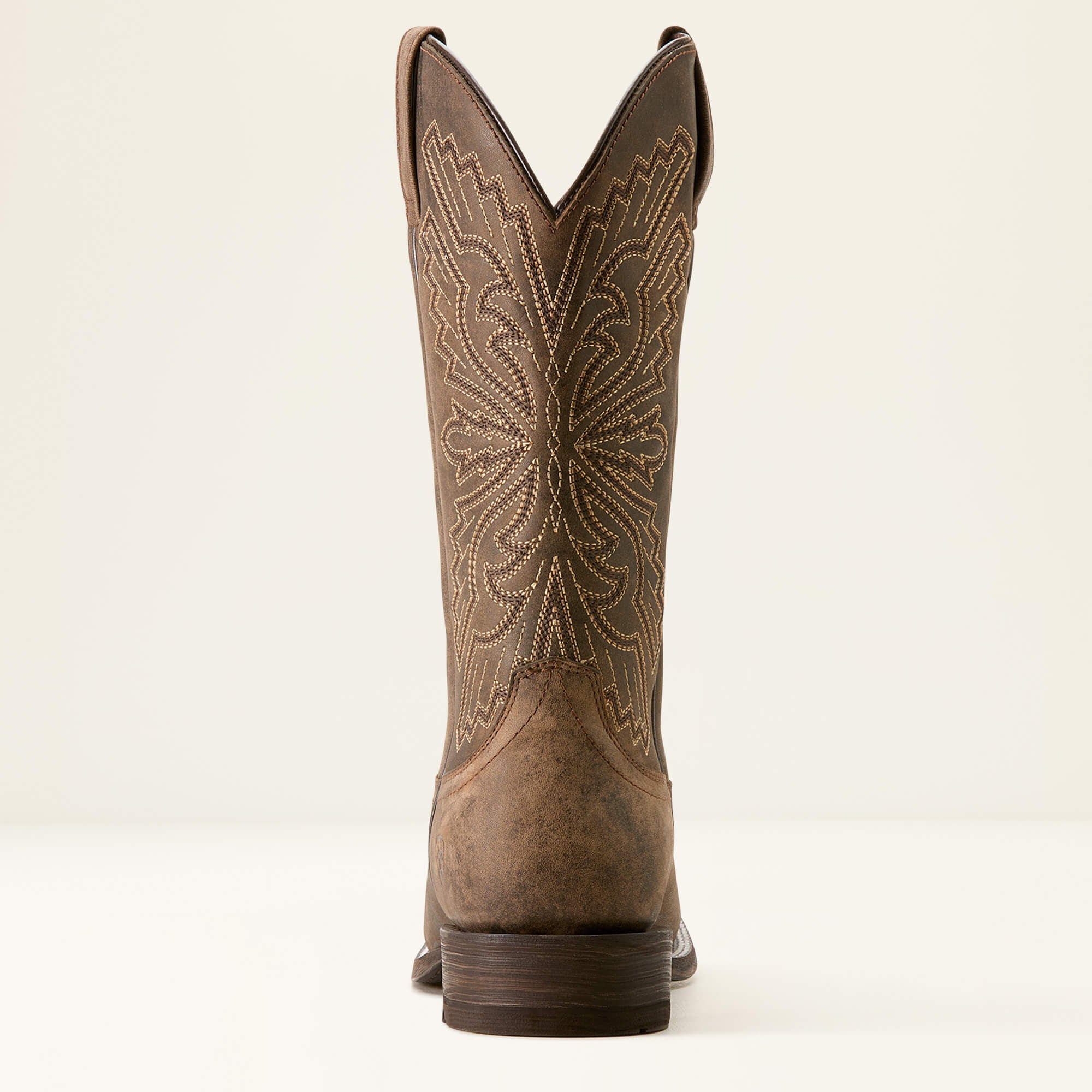Sting Wide Square Toe Cowboy Boot Men - DARK TAN