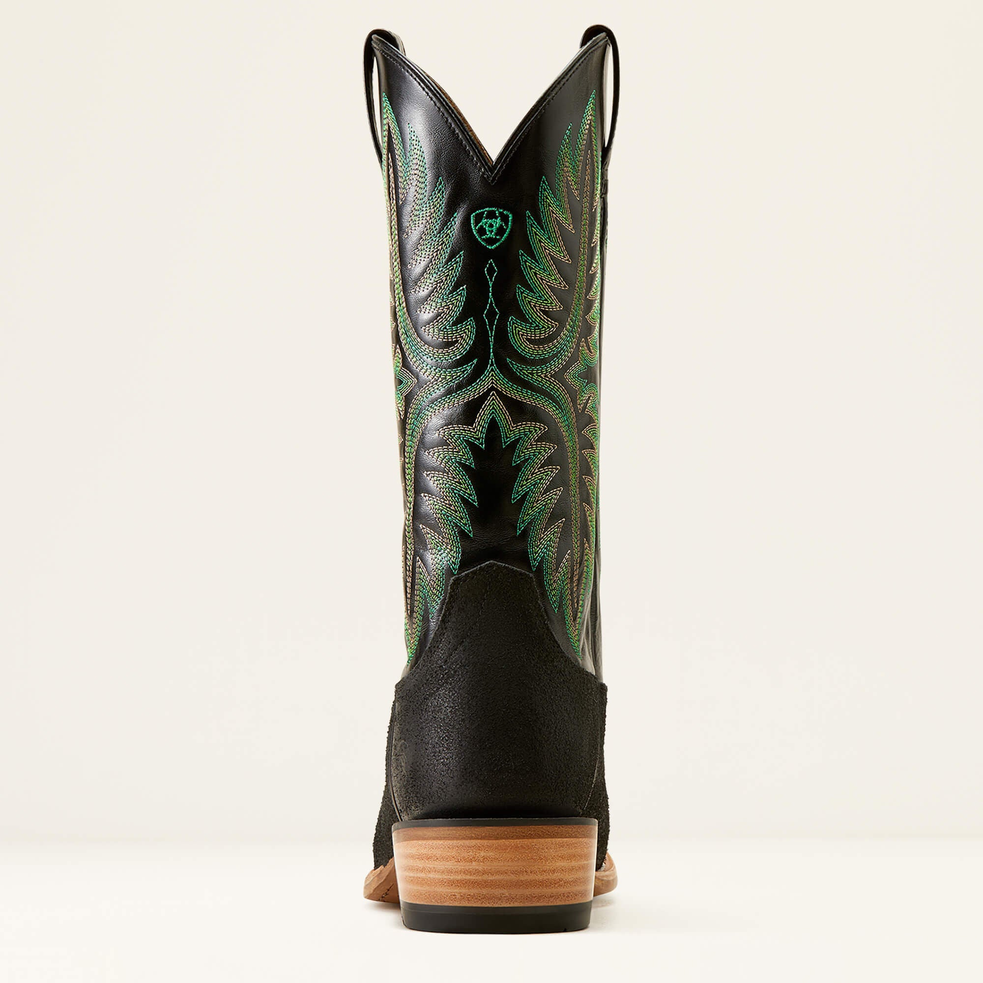 Futurity Rider Cowboy Boot Men - SMOKEY ROUGHOUT/BLACK