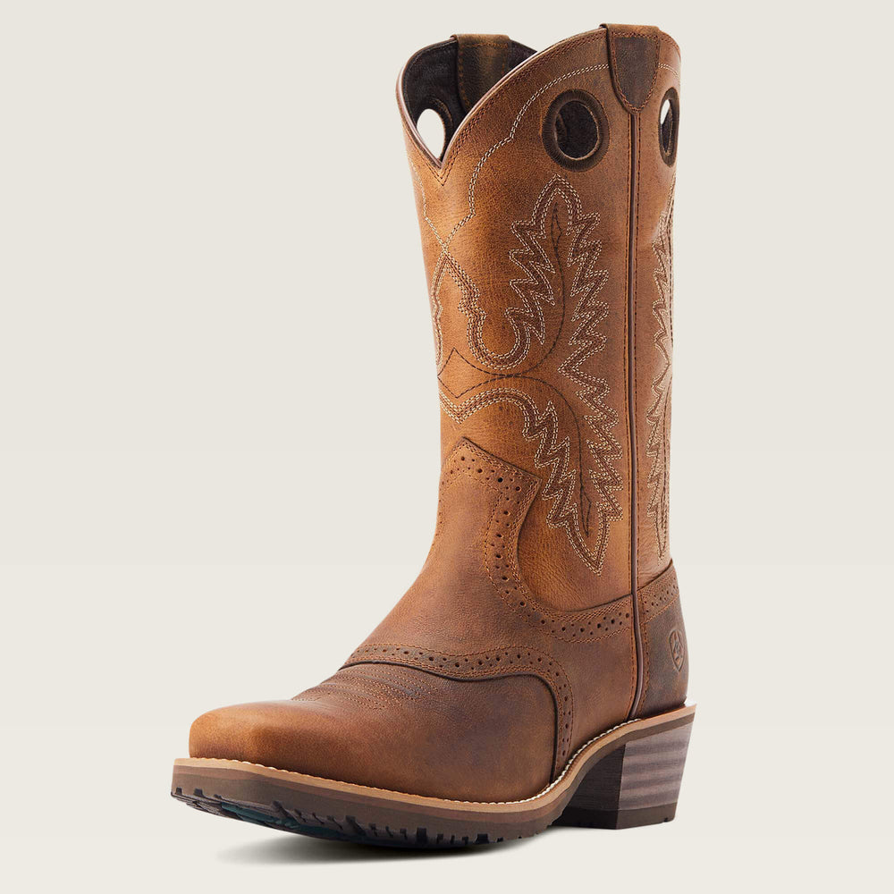 Hybrid Roughstock Square Toe Cowboy Boot Men - SORREL CRUNCH