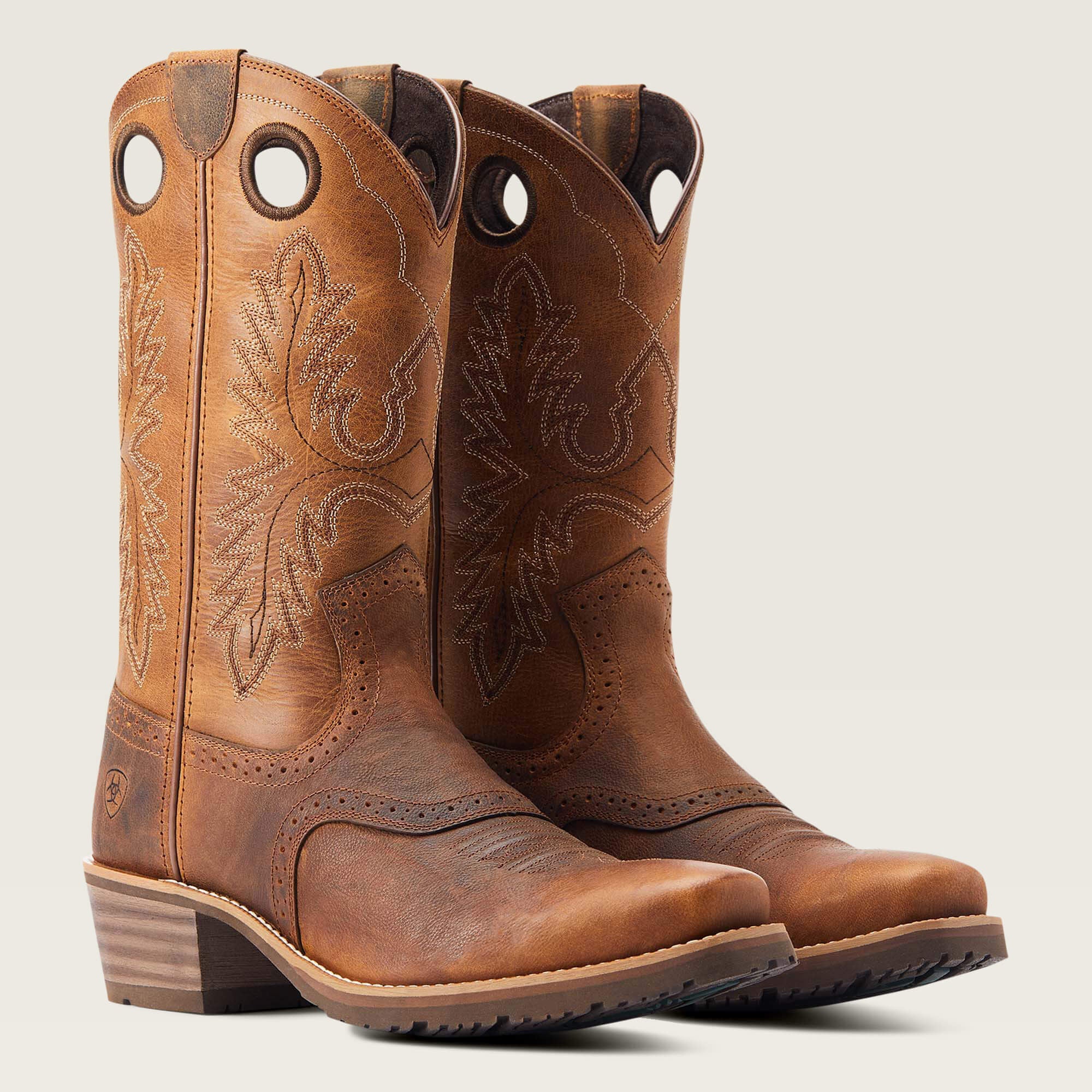 Hybrid Roughstock Square Toe Cowboy Boot Men - SORREL CRUNCH