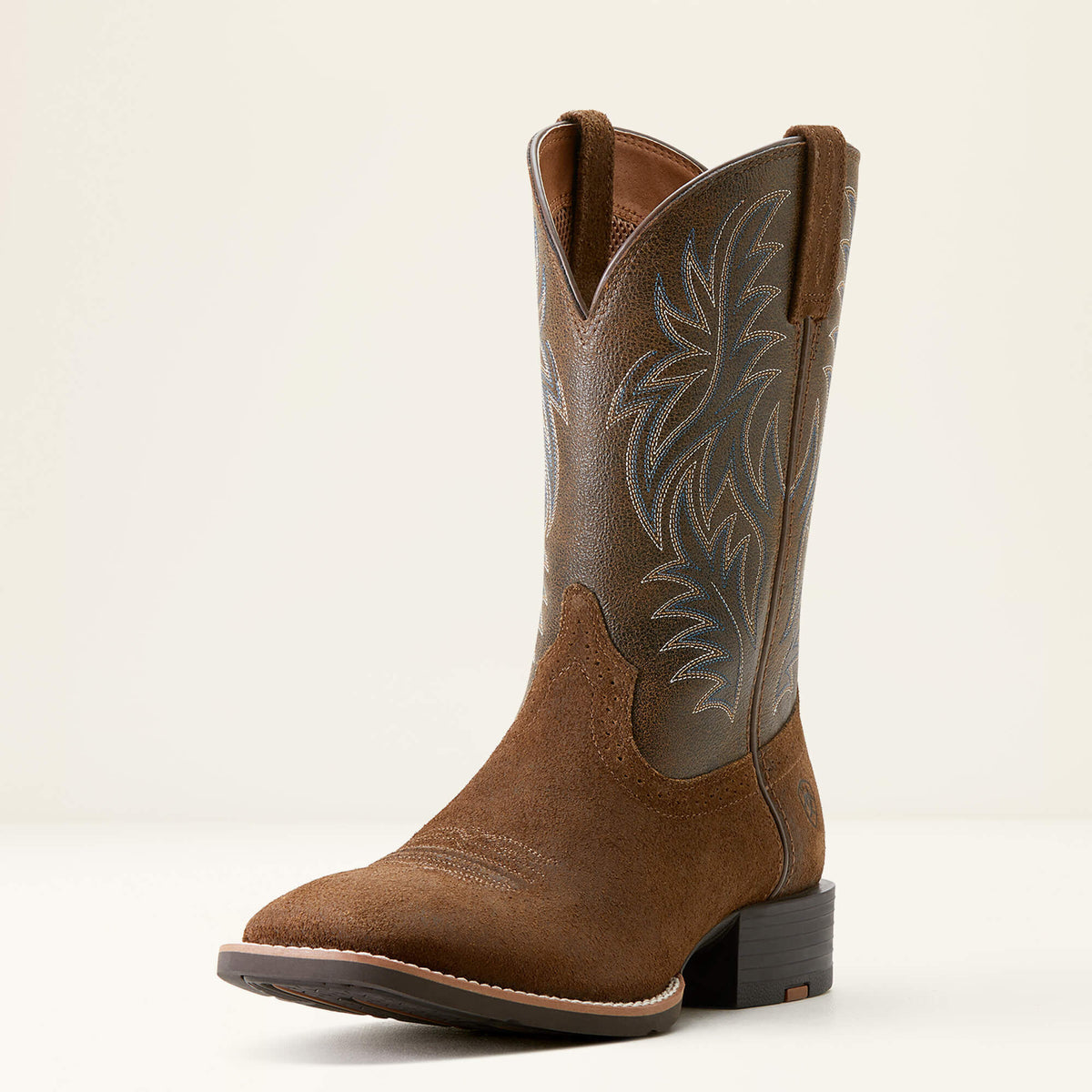 Sport Western Wide Square Toe Cowboy Boot Men - MESA TAN/VINTAGE BOMBER