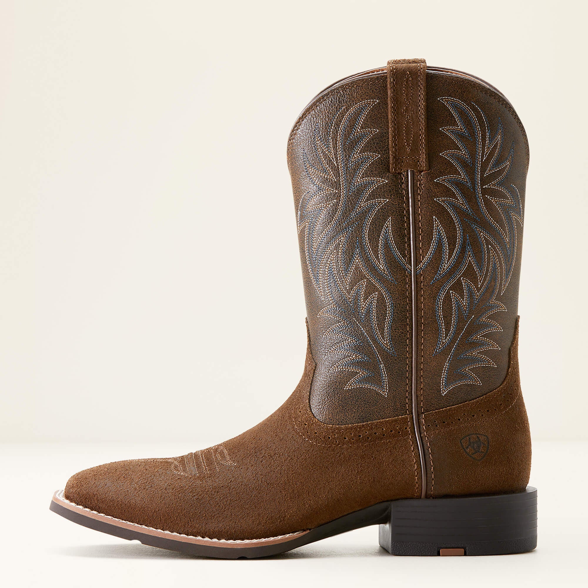 Sport Western Wide Square Toe Cowboy Boot Men - MESA TAN/VINTAGE BOMBER