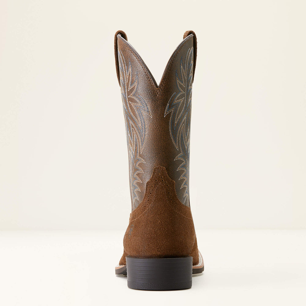 Sport Western Wide Square Toe Cowboy Boot Men - MESA TAN/VINTAGE BOMBER