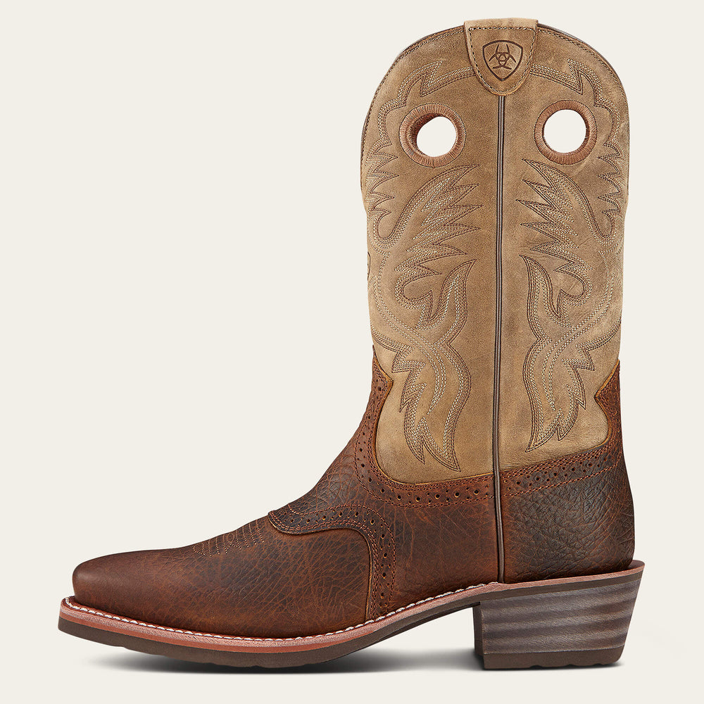 Heritage Roughstock Cowboy Boot Men - EARTH/BROWN BOMBER