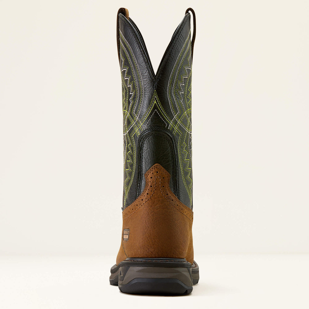 WorkHog XT Coil Wide Square Toe Carbon Toe Work Boot Men - EARTH/BLACK