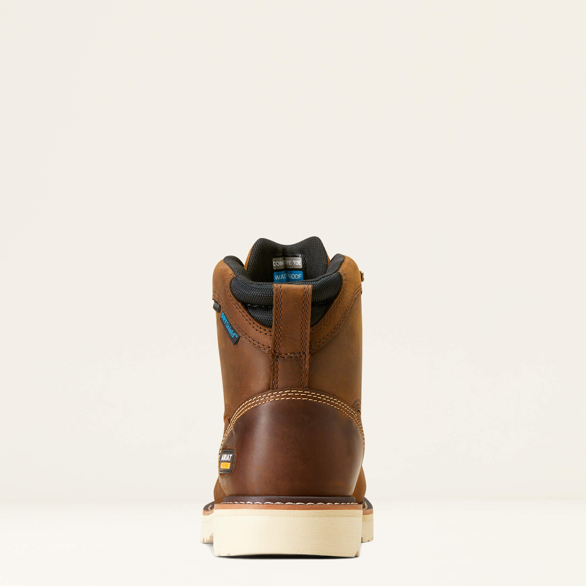 Rebar Lift 6" Waterproof Composite Toe Work Boot Men - DISTRESSED BROWN