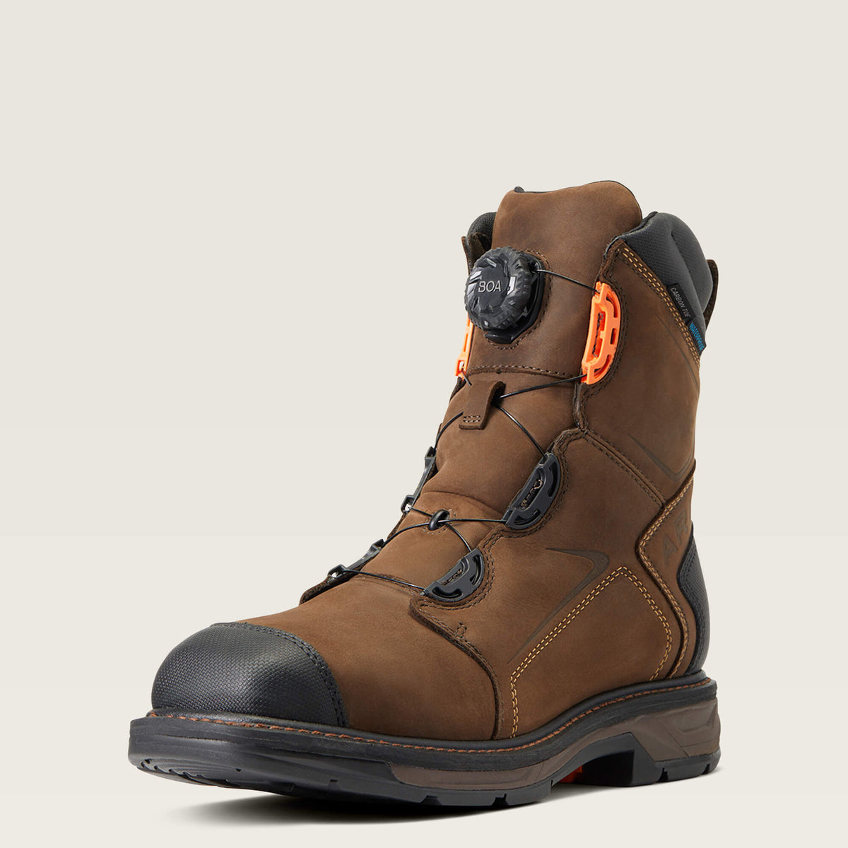 WorkHog XT 8" BOA Waterproof Carbon Toe Work Boot Men - CHOCOLATE BROWN