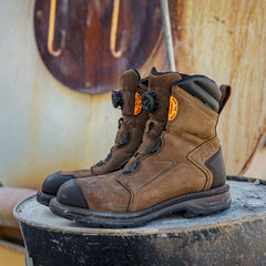 WorkHog XT 8" BOA Waterproof Carbon Toe Work Boot Men - CHOCOLATE BROWN