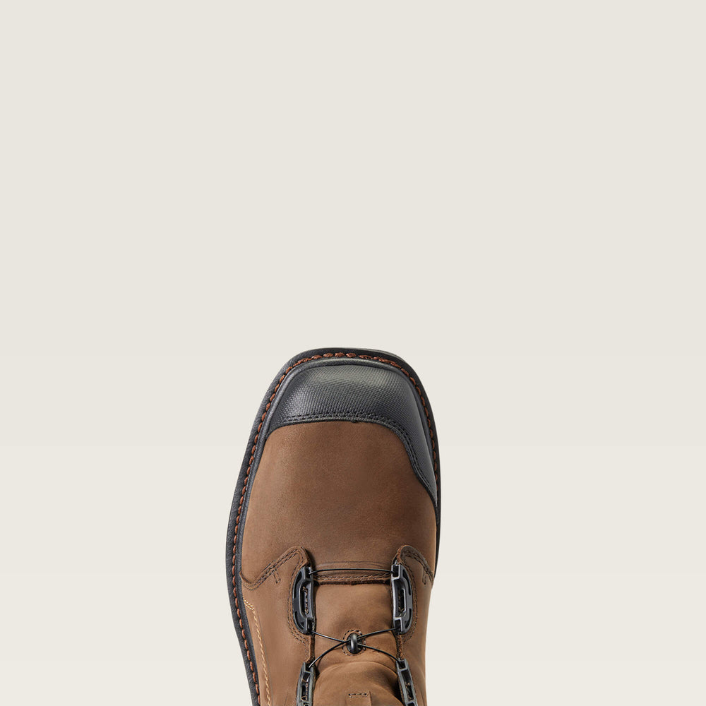WorkHog XT 8" BOA Waterproof Carbon Toe Work Boot Men - CHOCOLATE BROWN