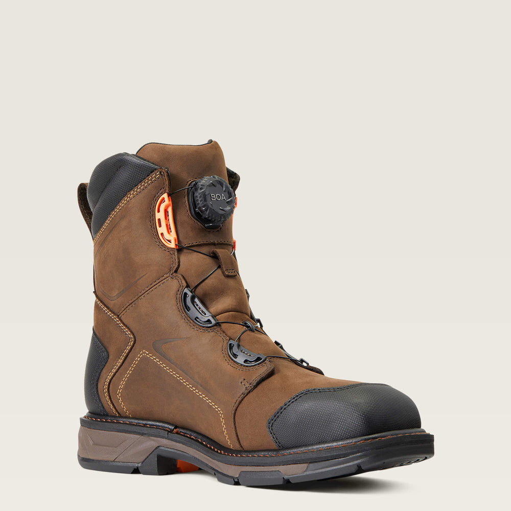 WorkHog XT 8" BOA Waterproof Carbon Toe Work Boot Men - CHOCOLATE BROWN