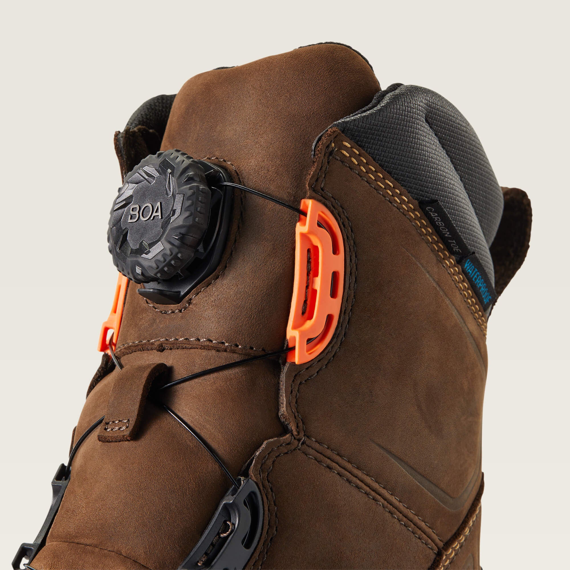 WorkHog XT 8" BOA Waterproof Carbon Toe Work Boot Men - CHOCOLATE BROWN