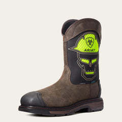WorkHog XT VentTEK Bold Waterproof Carbon Toe Work Boot Men - IRON COFFEE