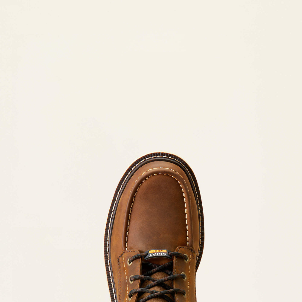 Rebar Lift 8" Waterproof Composite Toe Work Boot Men - DISTRESSED BROWN