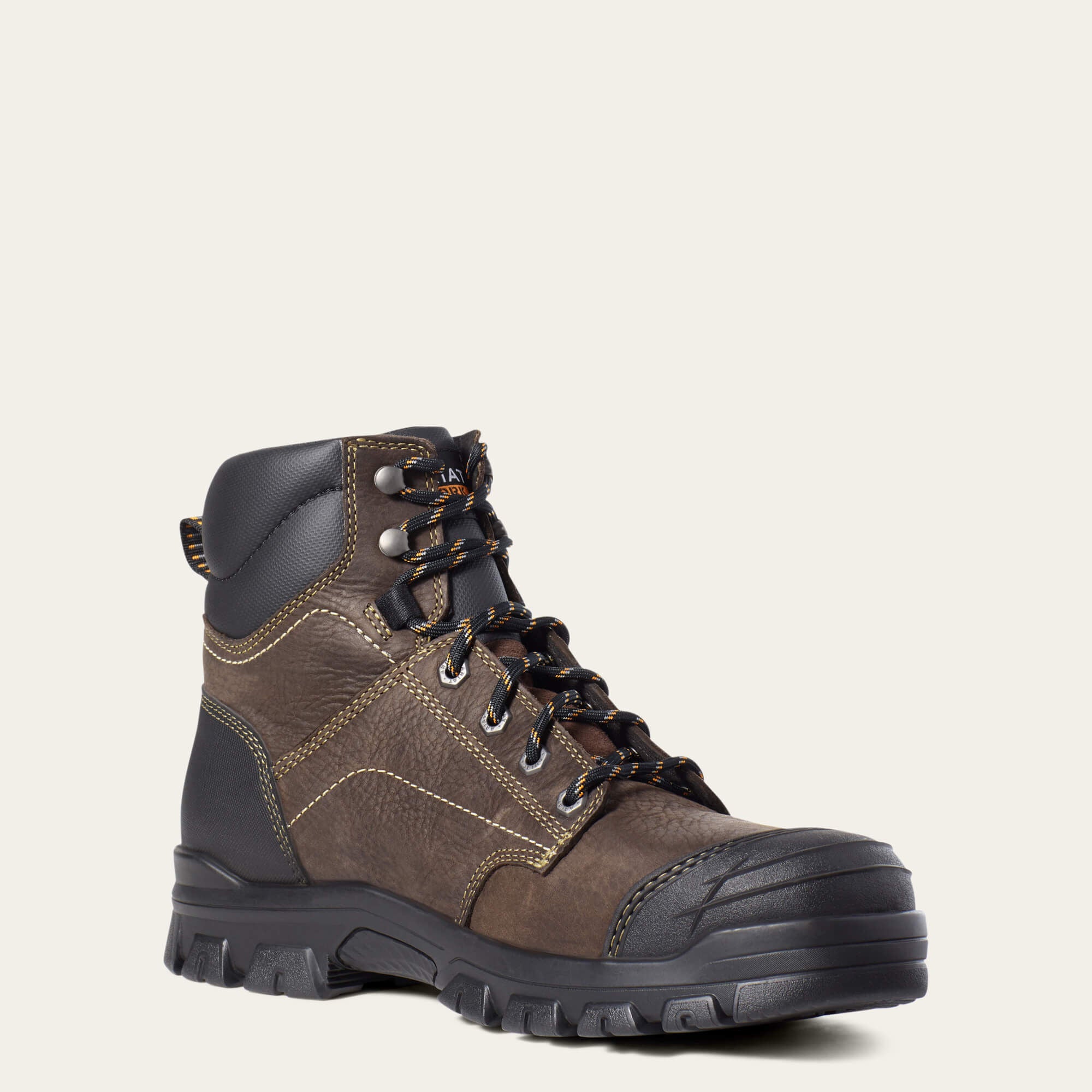 Treadfast 6" Waterproof Steel Toe Work Boot Men - DARK BROWN