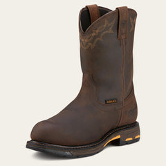 WorkHog Waterproof Composite Toe Work Boot Men - OILY DISTRESSED BROWN