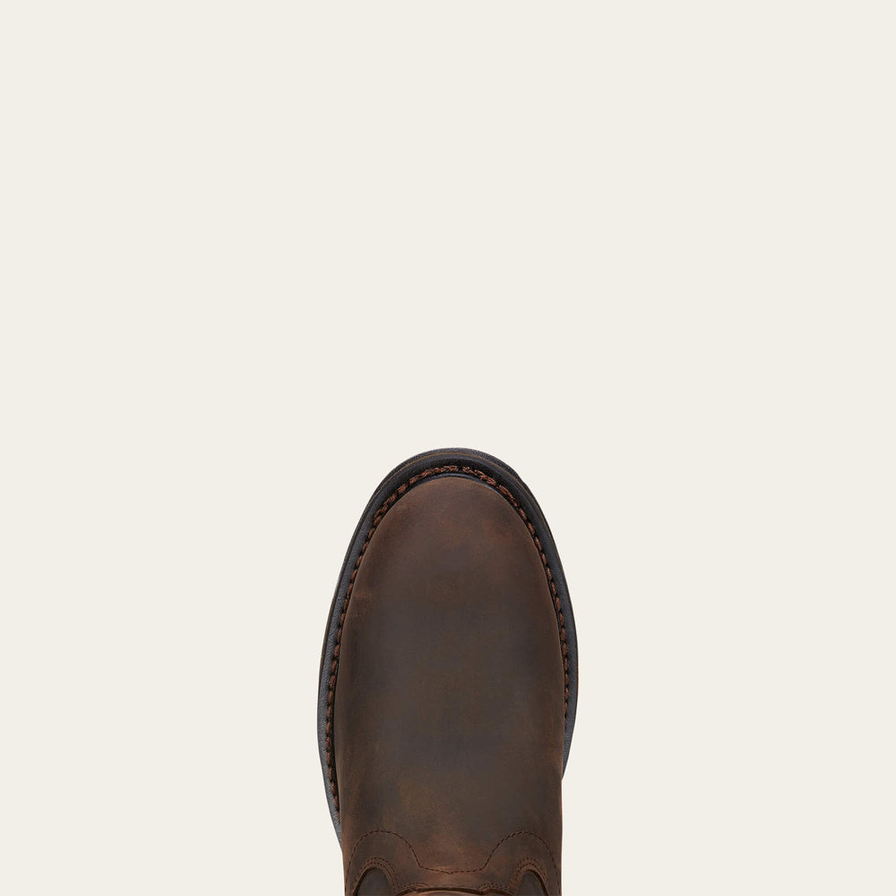 WorkHog Waterproof Composite Toe Work Boot Men - OILY DISTRESSED BROWN