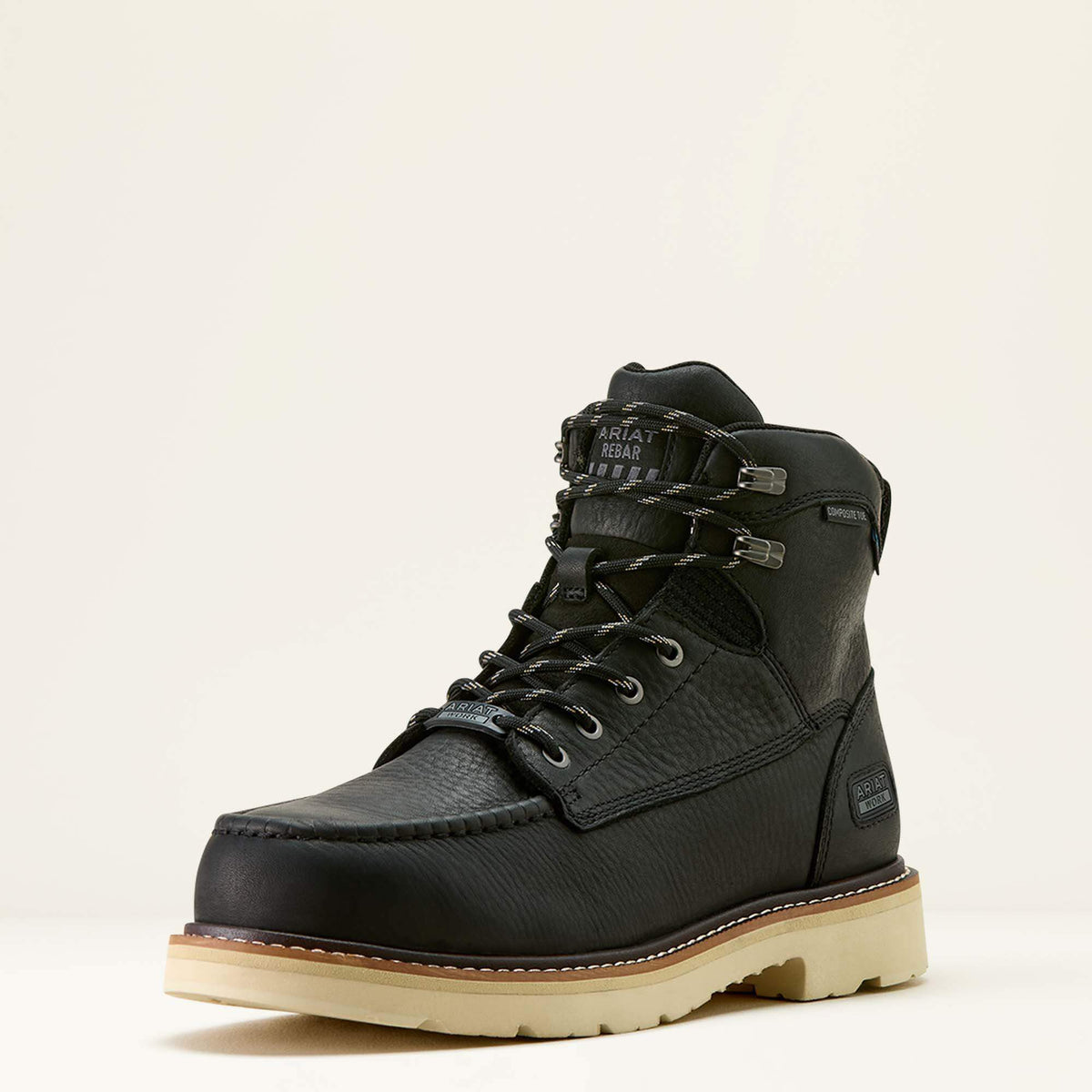 Rebar Lift 6" Waterproof Composite Toe Work Boot Men - BLACK