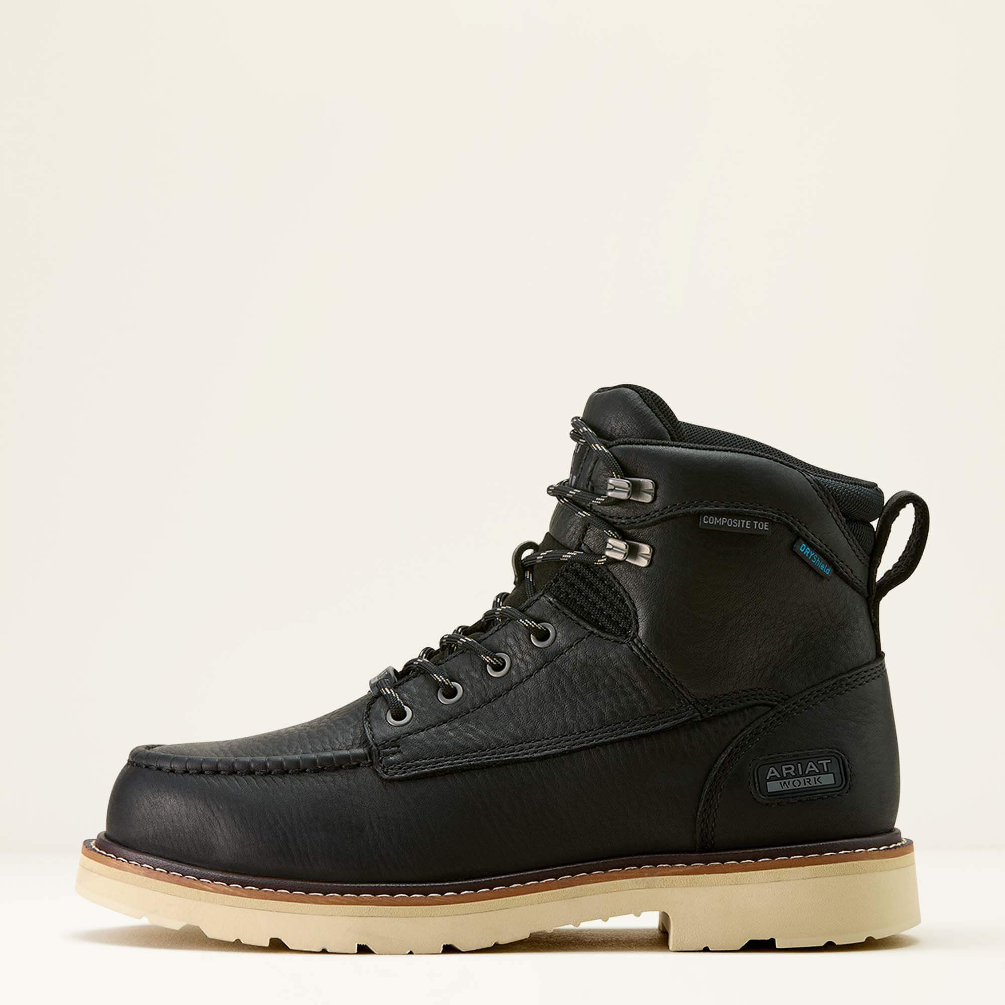 Rebar Lift 6" Waterproof Composite Toe Work Boot Men - BLACK