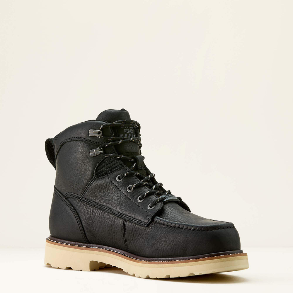 Rebar Lift 6" Waterproof Composite Toe Work Boot Men - BLACK