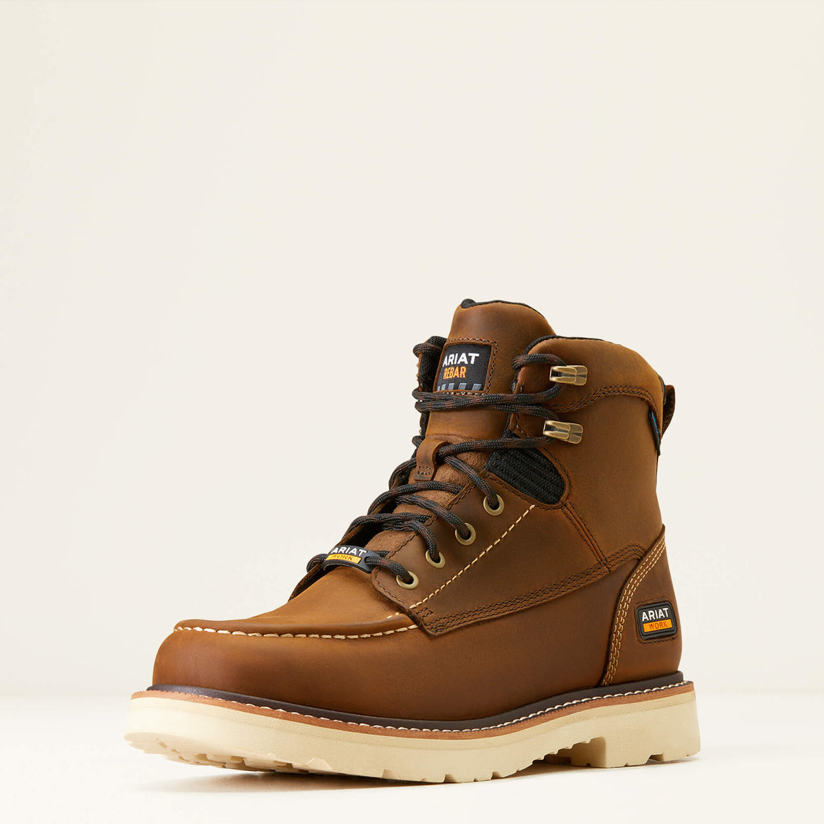 Rebar Lift 6" Waterproof Work Boot Men - DISTRESSED BROWN