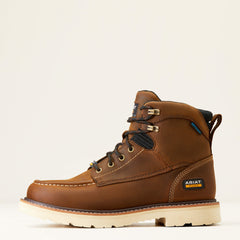 Rebar Lift 6" Waterproof Work Boot Men - DISTRESSED BROWN