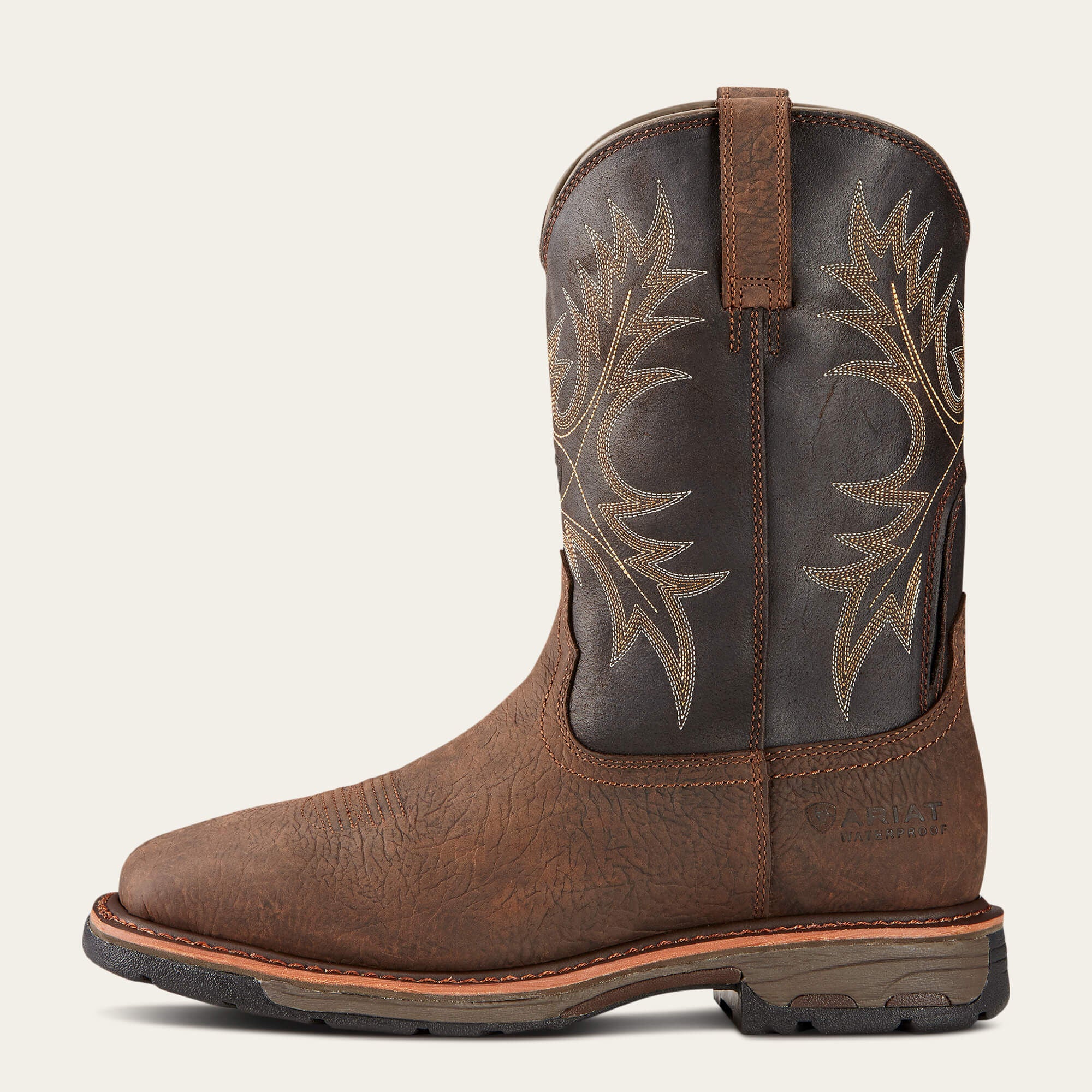 WorkHog Waterproof Work Boot Men - BRUIN BROWN