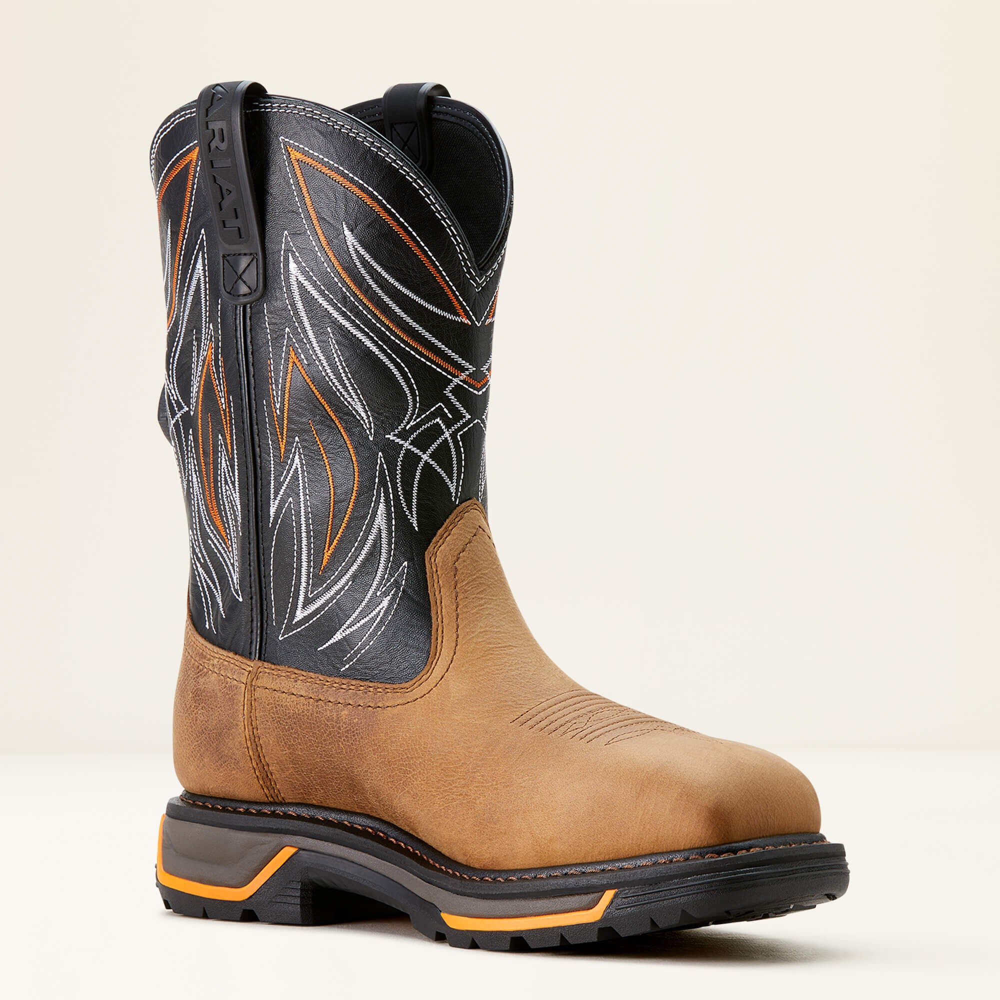 Big Rig BOA Waterproof Composite Toe Work Boot Men - NATURAL TAN/BLACK