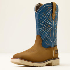 Activator Waterproof Steel Toe Work Boot Men - DUSTED BROWN/BASIN BLUE