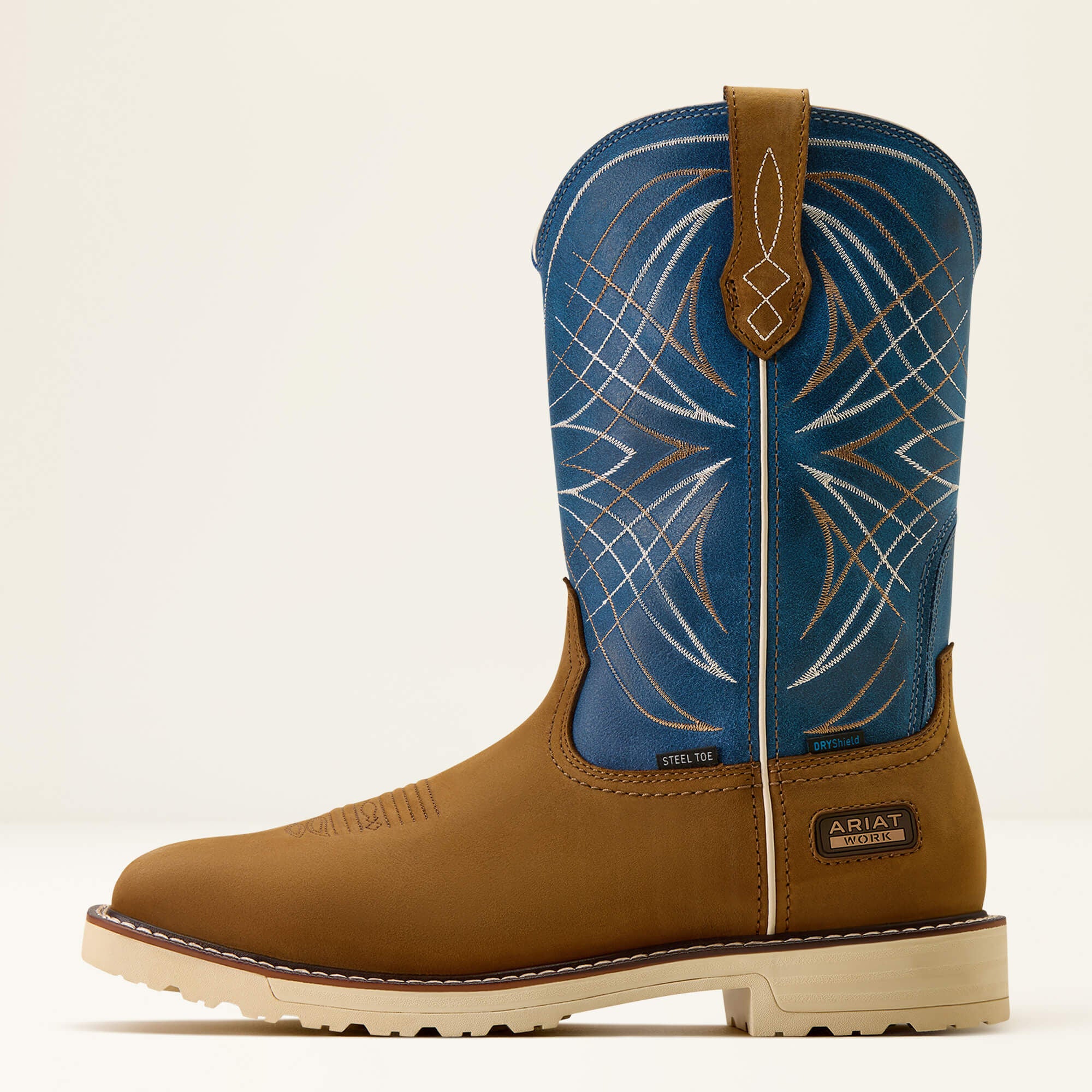 Activator Waterproof Steel Toe Work Boot Men - DUSTED BROWN/BASIN BLUE