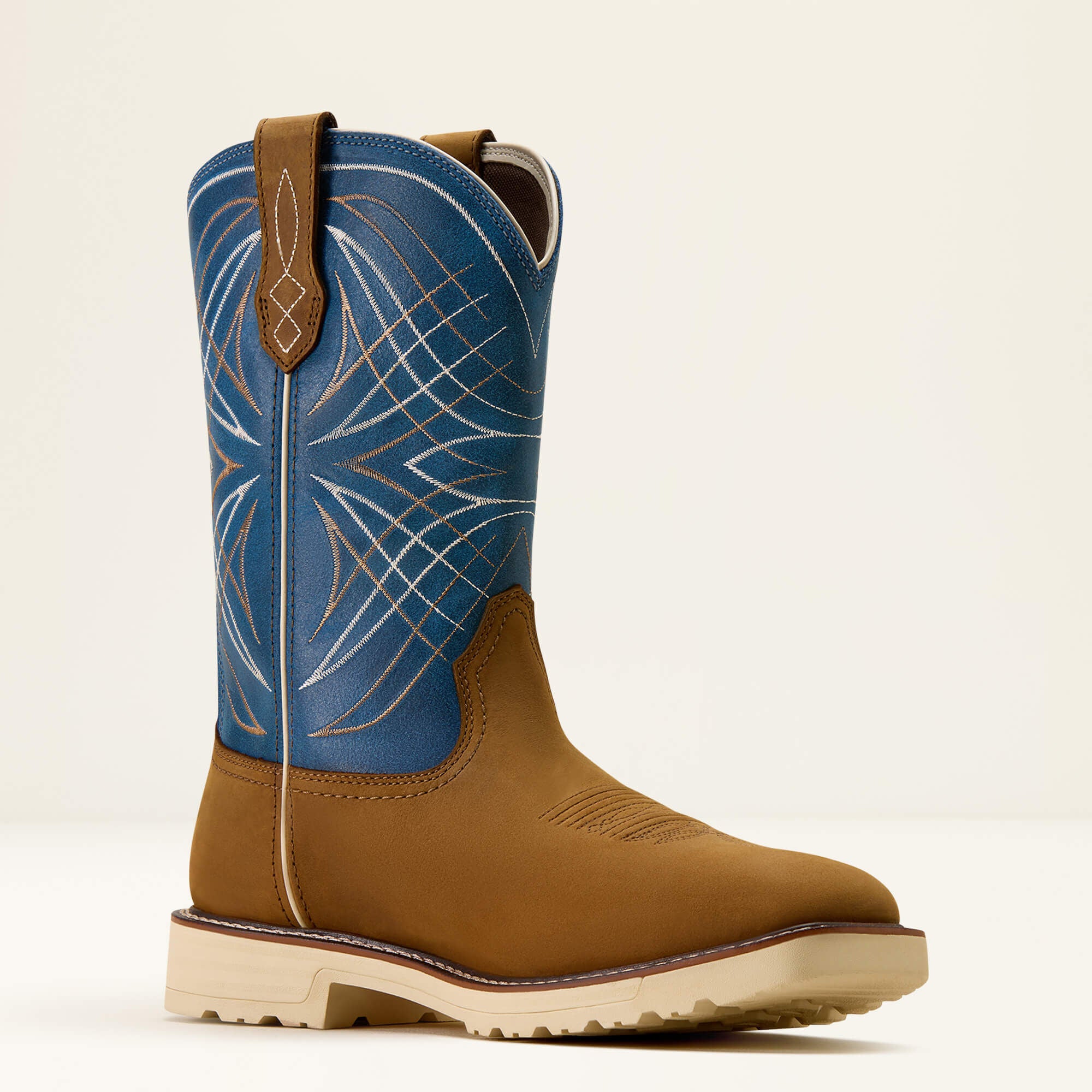 Activator Waterproof Steel Toe Work Boot Men - DUSTED BROWN/BASIN BLUE