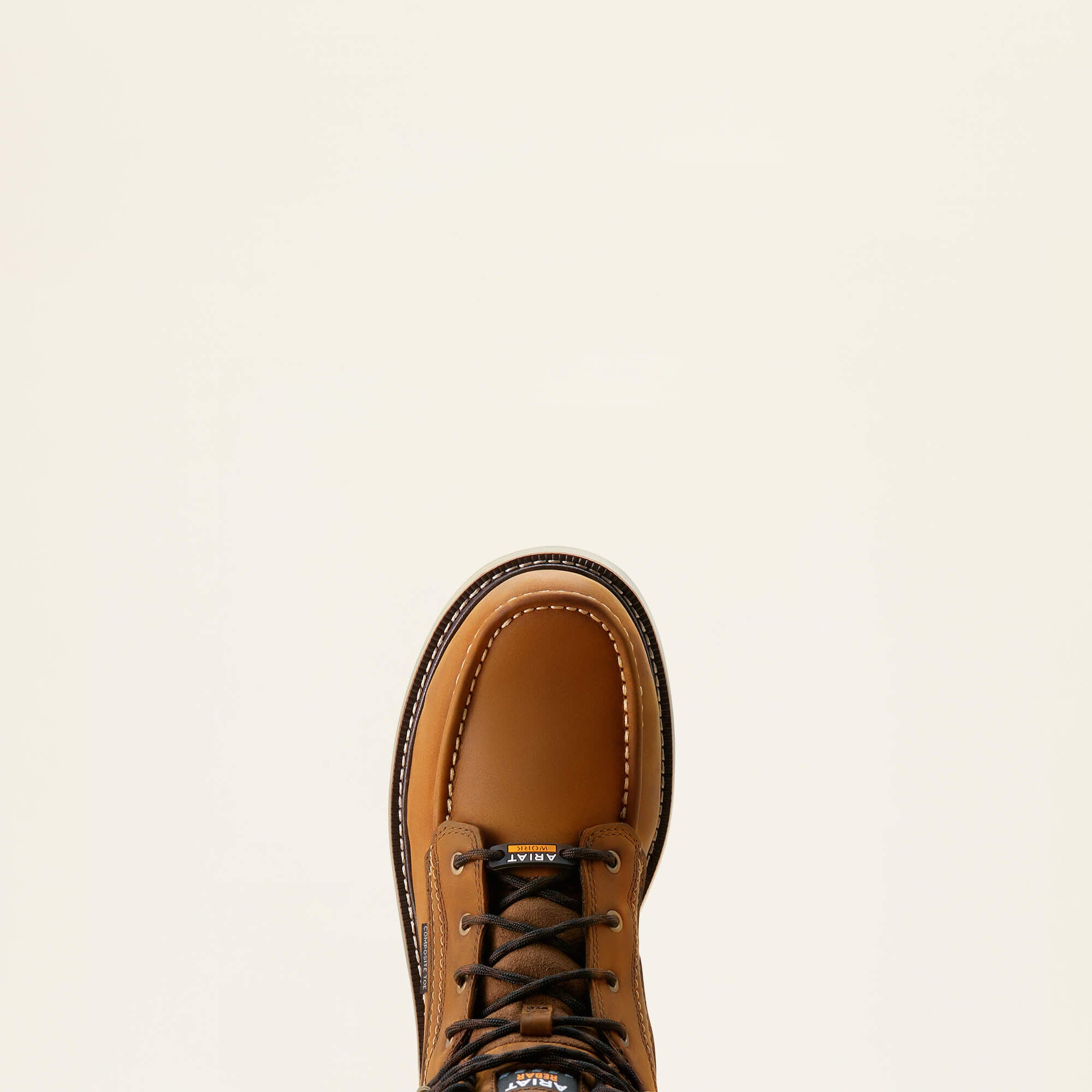 Rebar Wedge Moc Toe 6" Waterproof Composite Toe Work Boot Men - DISTRESSED BROWN