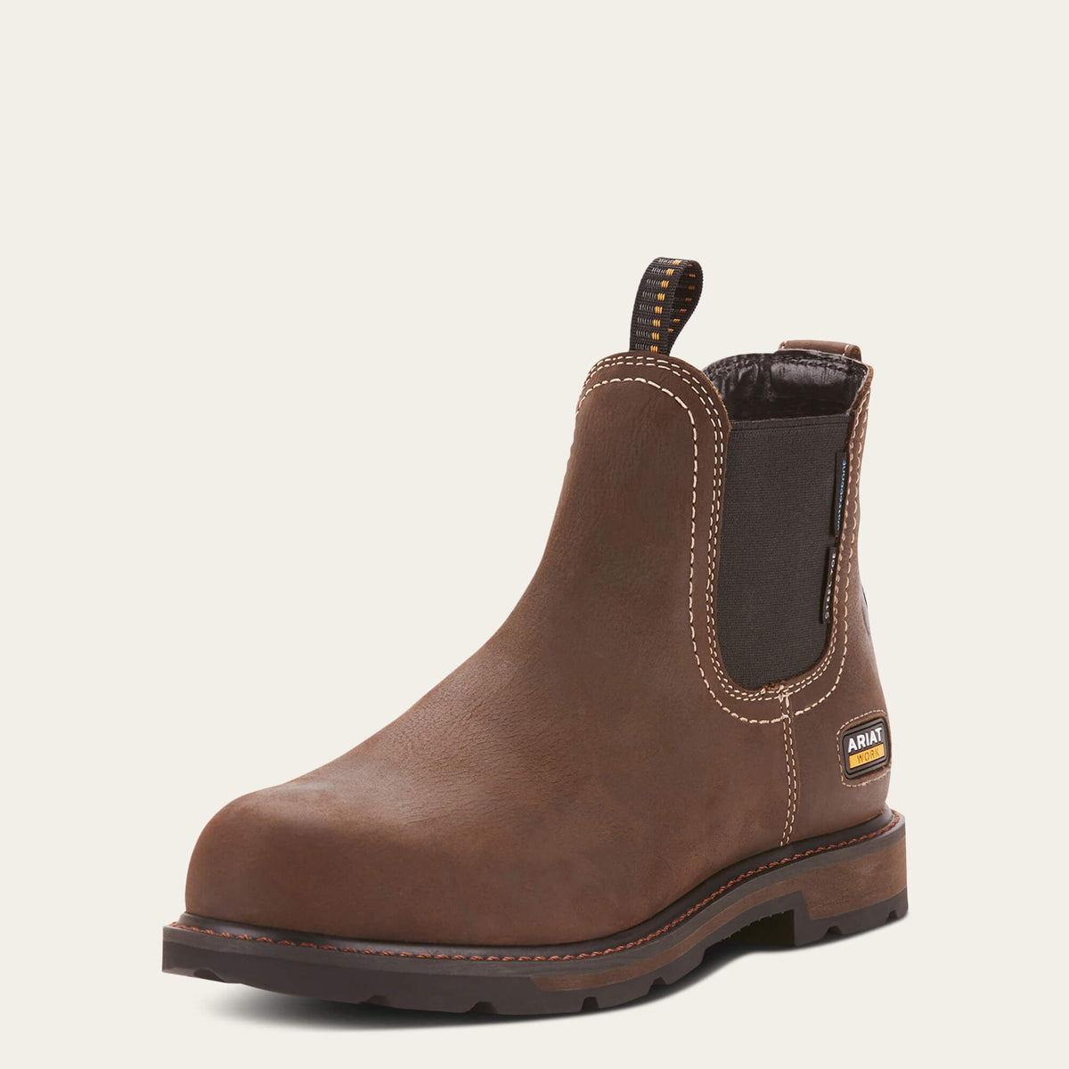 Groundbreaker Chelsea Waterproof Steel Toe Work Boot Men - DARK BROWN
