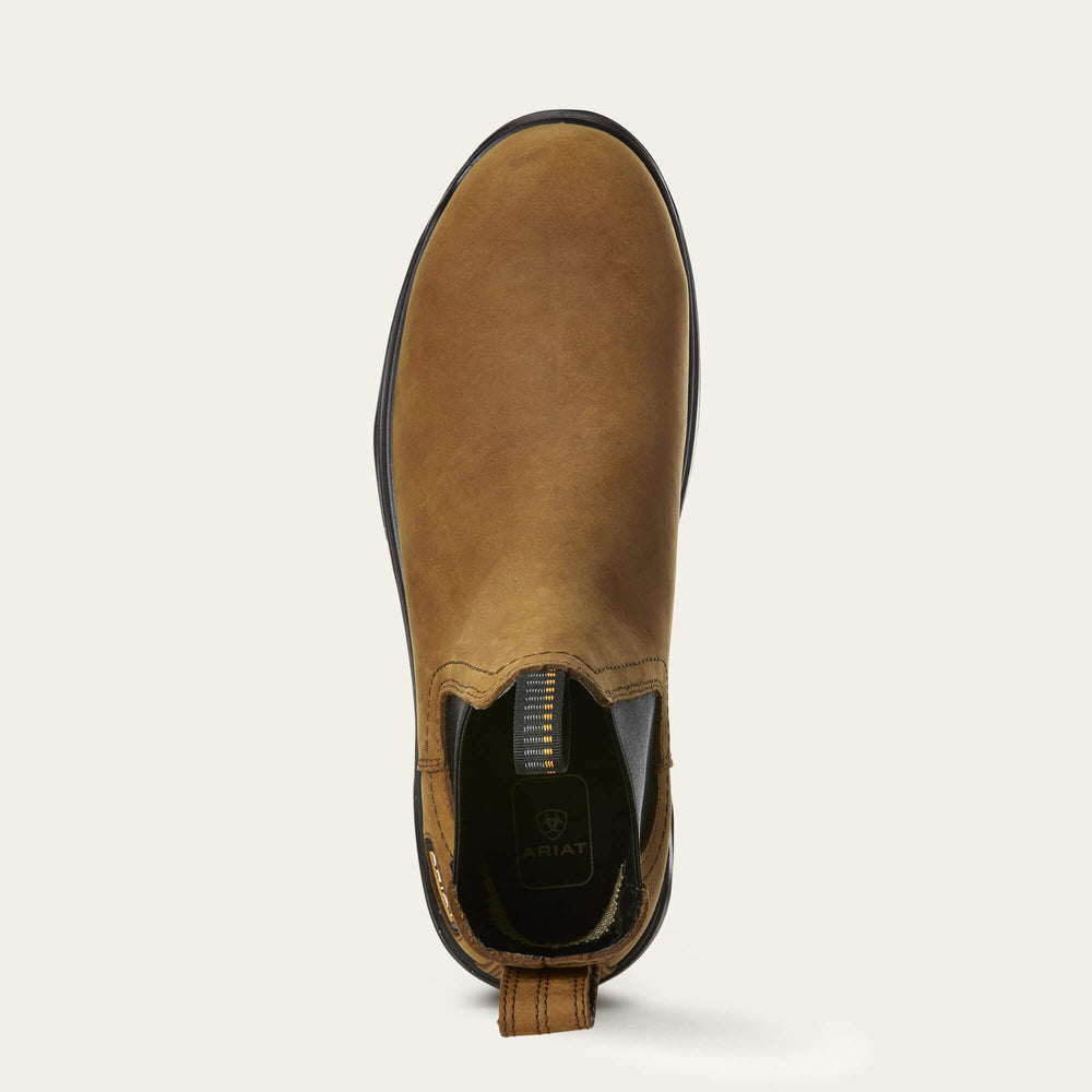 Turbo Chelsea Waterproof Carbon Toe Work Boot Men - AGED BARK