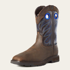 Groundwork Waterproof Steel Toe Work Boot Men - DARK BROWN