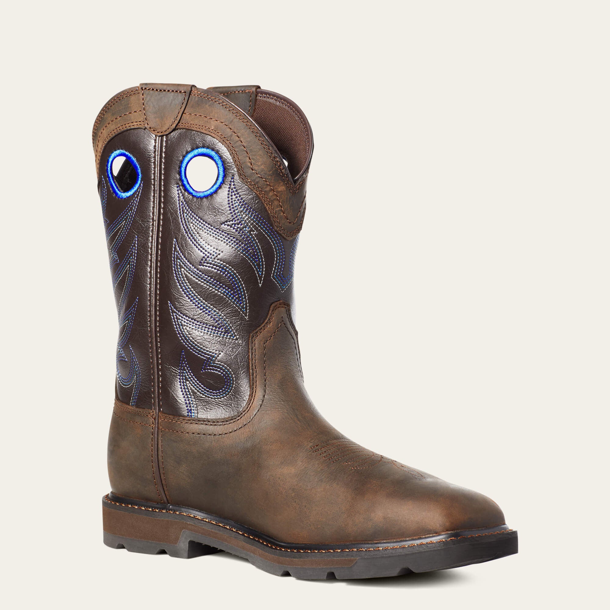Groundwork Waterproof Steel Toe Work Boot Men - DARK BROWN