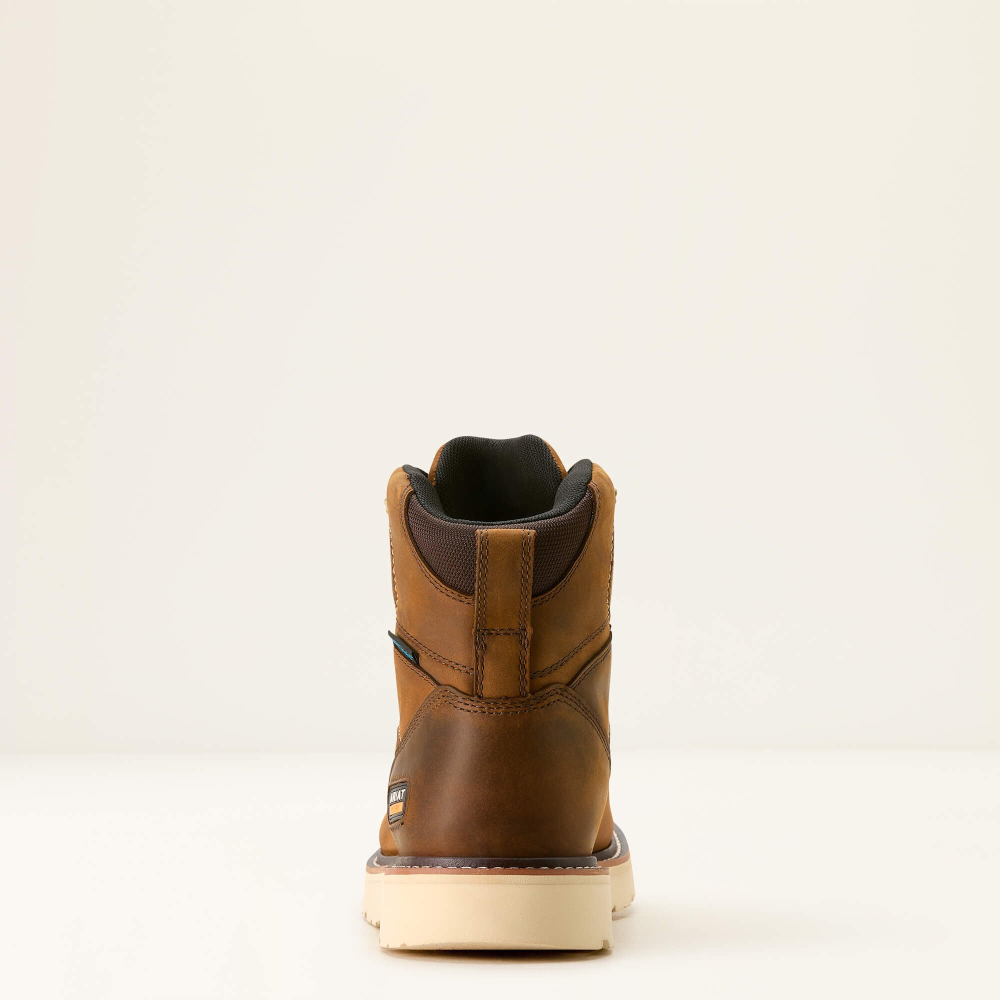 Rebar Wedge Moc Toe 6" Waterproof Work Boot Men - DISTRESSED BROWN
