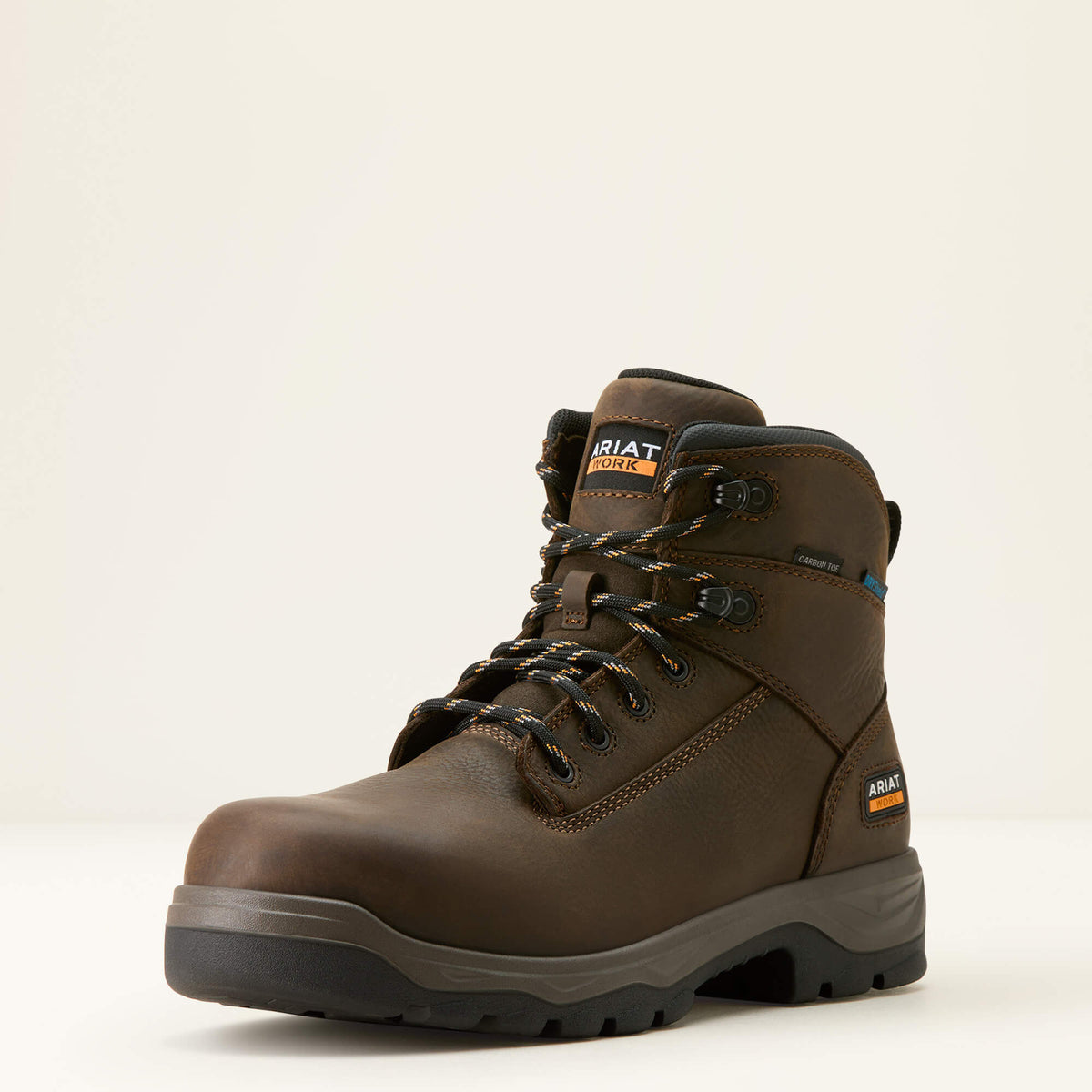 Turbo Duratread 6" Waterproof Carbon Toe Work Boot Men - DARK BROWN