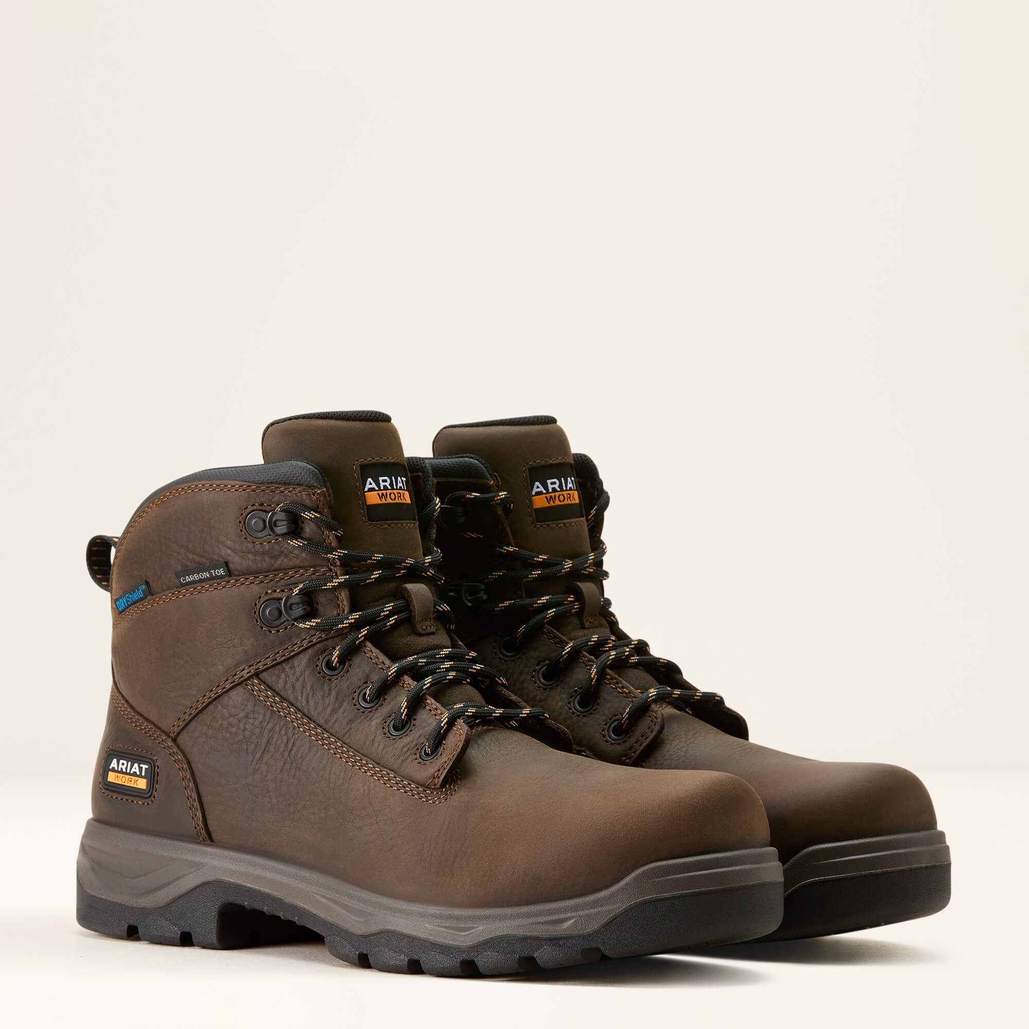 Turbo Duratread 6" Waterproof Carbon Toe Work Boot Men - DARK BROWN
